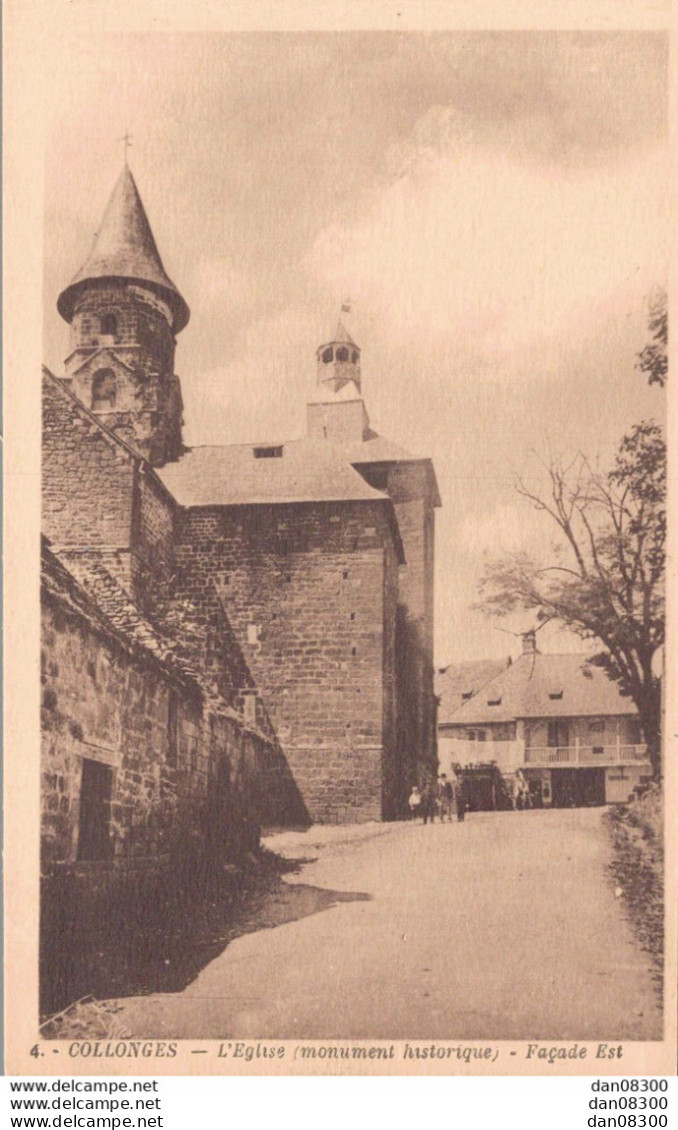 19 COLLONGES L'EGLISE FACADE EST - Other & Unclassified