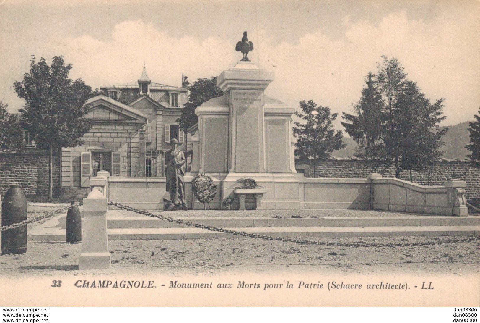 39 CHAMPAGNOLE MONUMENT AUX MORTS POUR LA PATRIE - Monuments Aux Morts