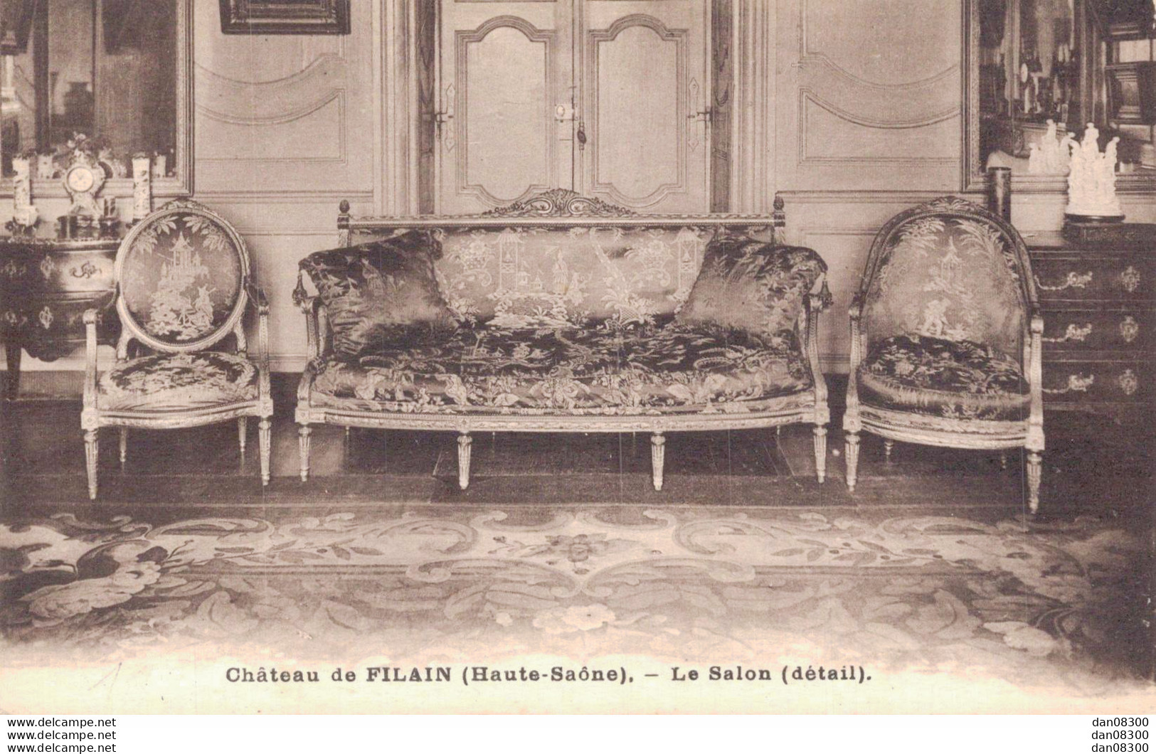 RARE  70 CHATEAU DE FILAIN LE SALON DETAIL - Autres & Non Classés