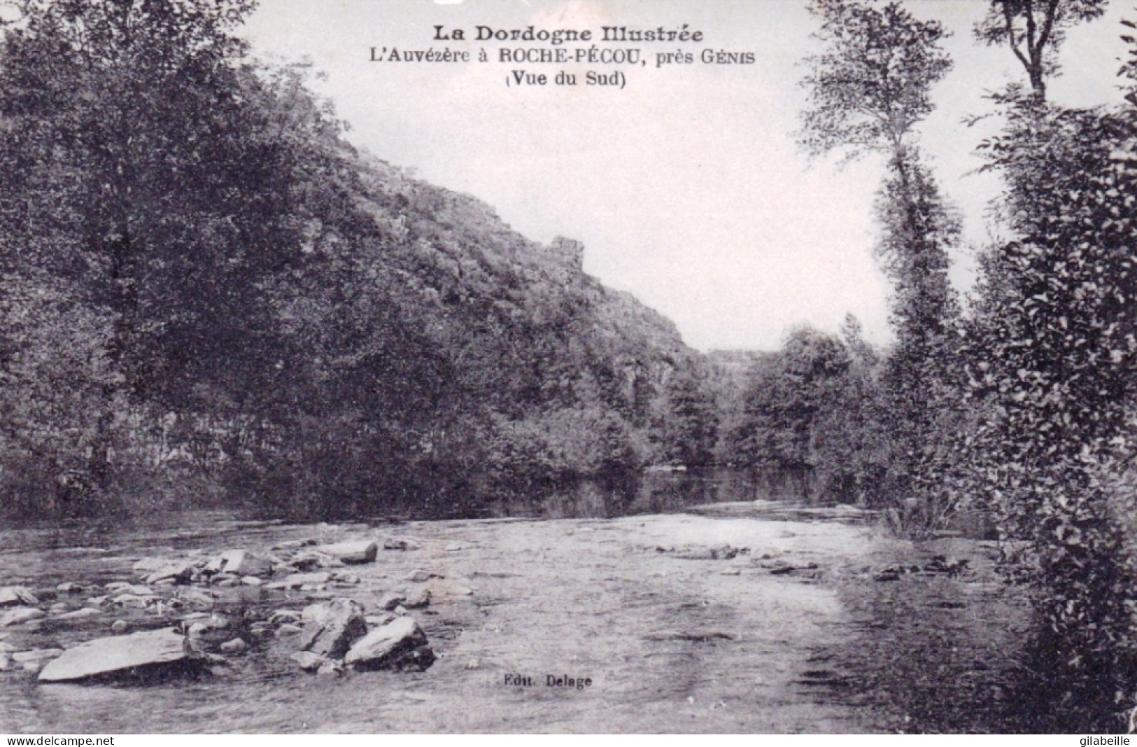 24  - Dordogne - L'Auvézère A ROCHE PECOU Pres Génis - Sonstige & Ohne Zuordnung