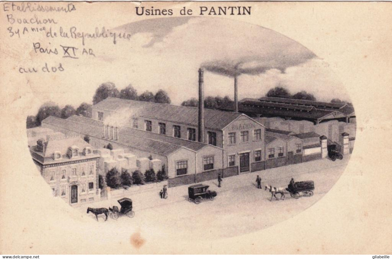 93 - Usines De PANTIN  - Etablissement L.Boachon 31 Avenue De La République Paris XI - Pantin