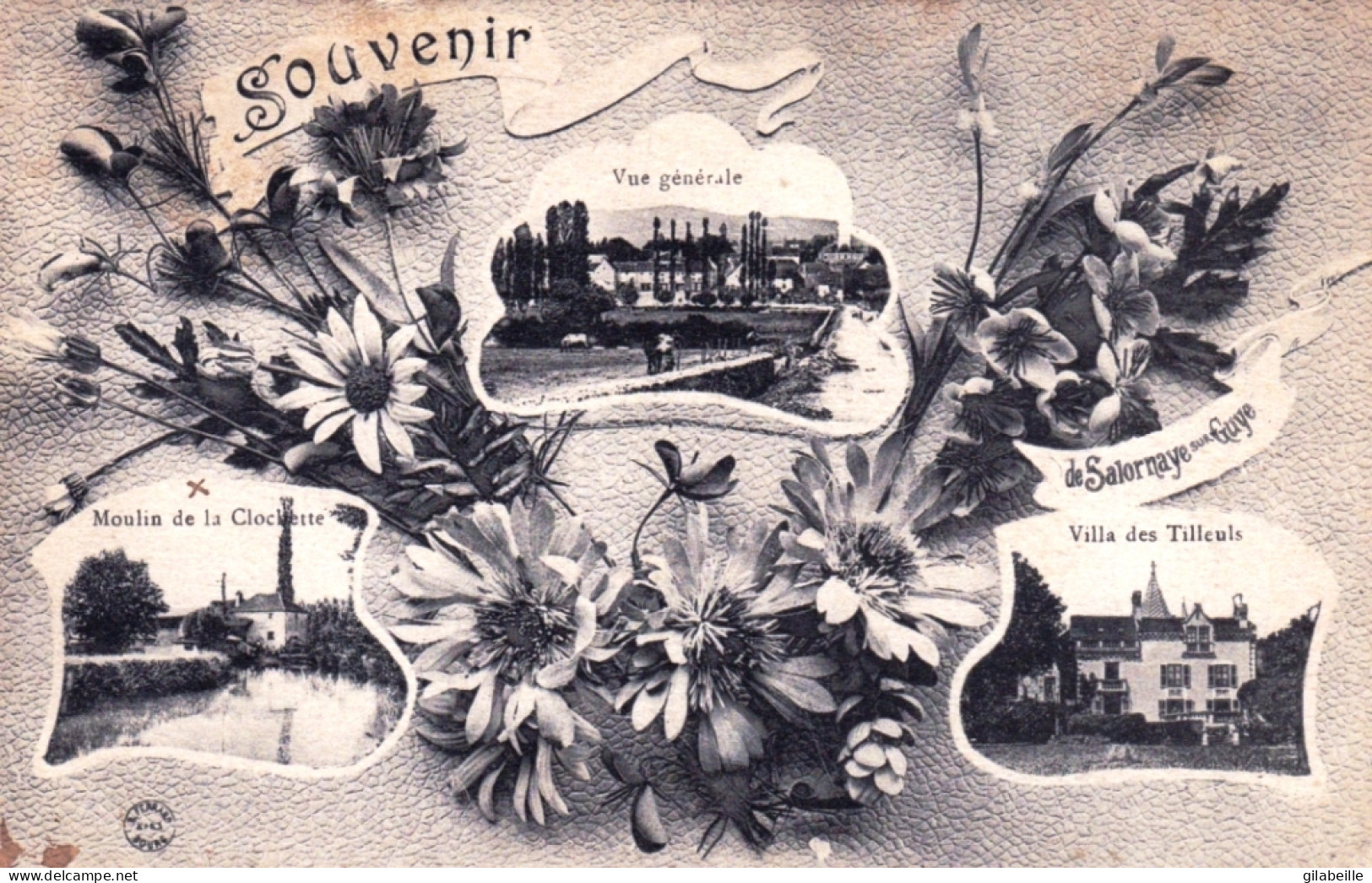 71 - Saone Et Loire - Souvenir De SALORNAYE Sur GUYE - Moulin De La Clochette - Villa Des Tilleuls -  - Autres & Non Classés