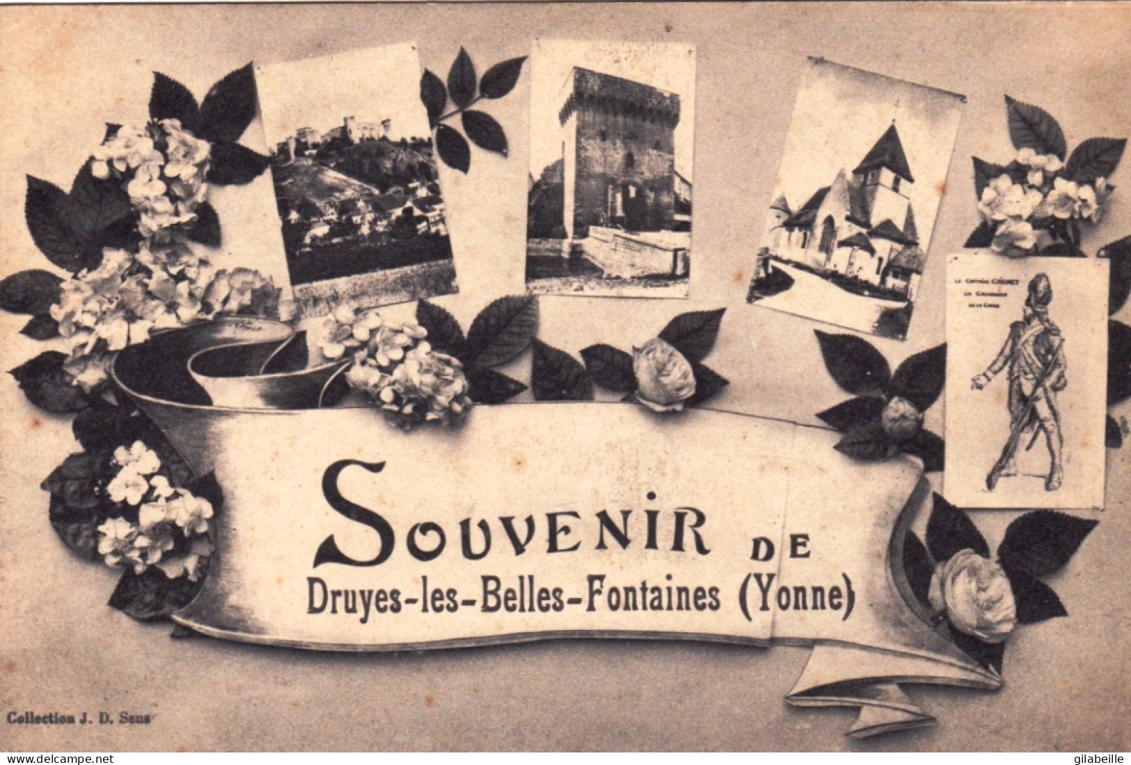 89  - Yonne - Souvenir De DRUYES Les BELLES FONTAINES - Multivues - Autres & Non Classés