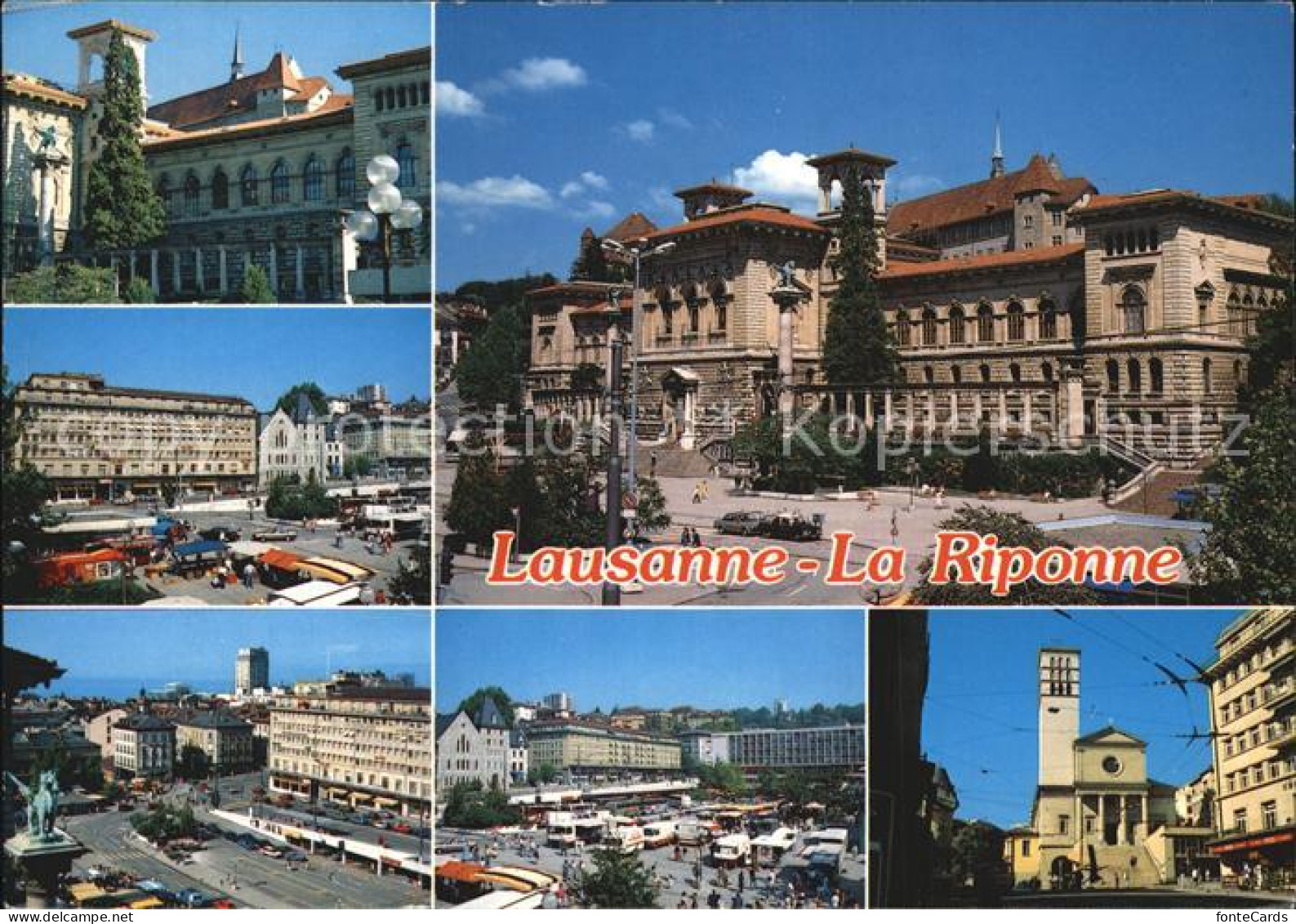 12413724 Lausanne VD La Riponne Marktplatz Universitaet Ortsansichten Lausanne - Other & Unclassified