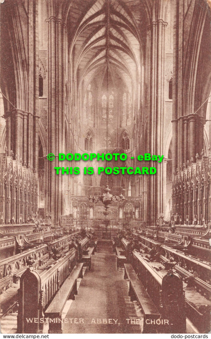 R546191 Westminster Abbey. The Choir. London Stereoscopic Company. Lesco Series - Other & Unclassified