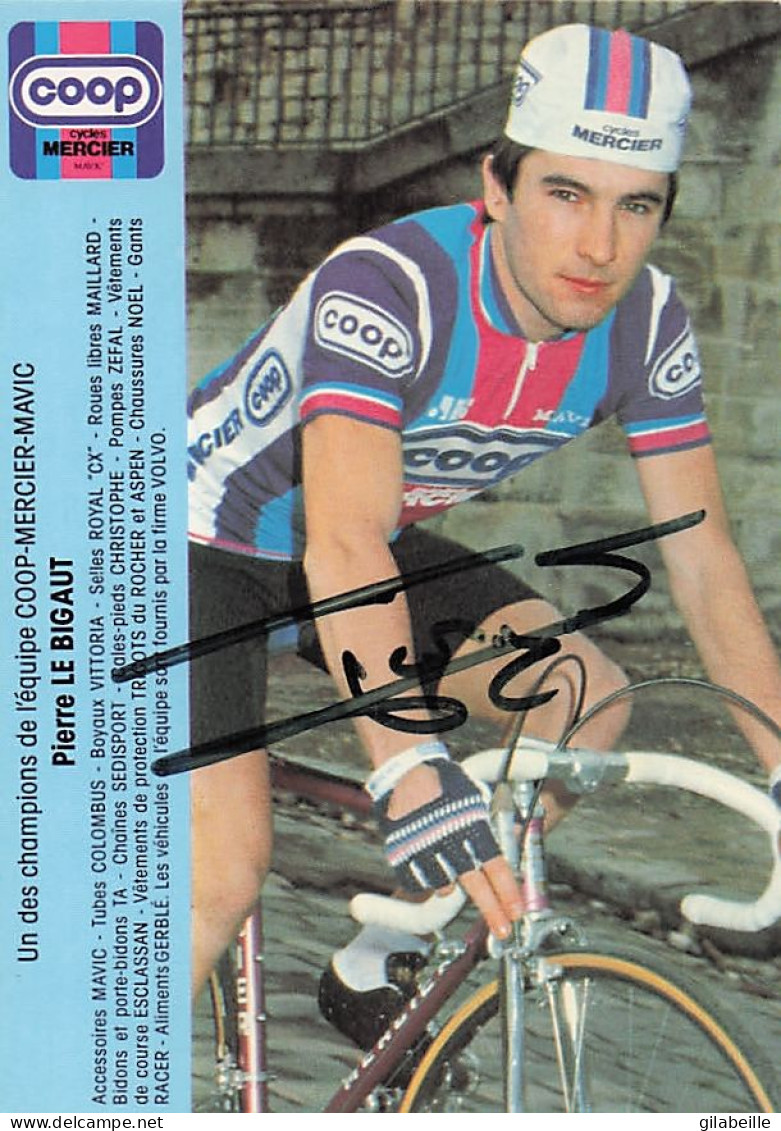 Vélo Coureur Cycliste Francais Pierre Le Bigaut - Team COOP Mercier  Cycling - Cyclisme - Ciclismo - Wielrennen -SIgnée  - Cycling