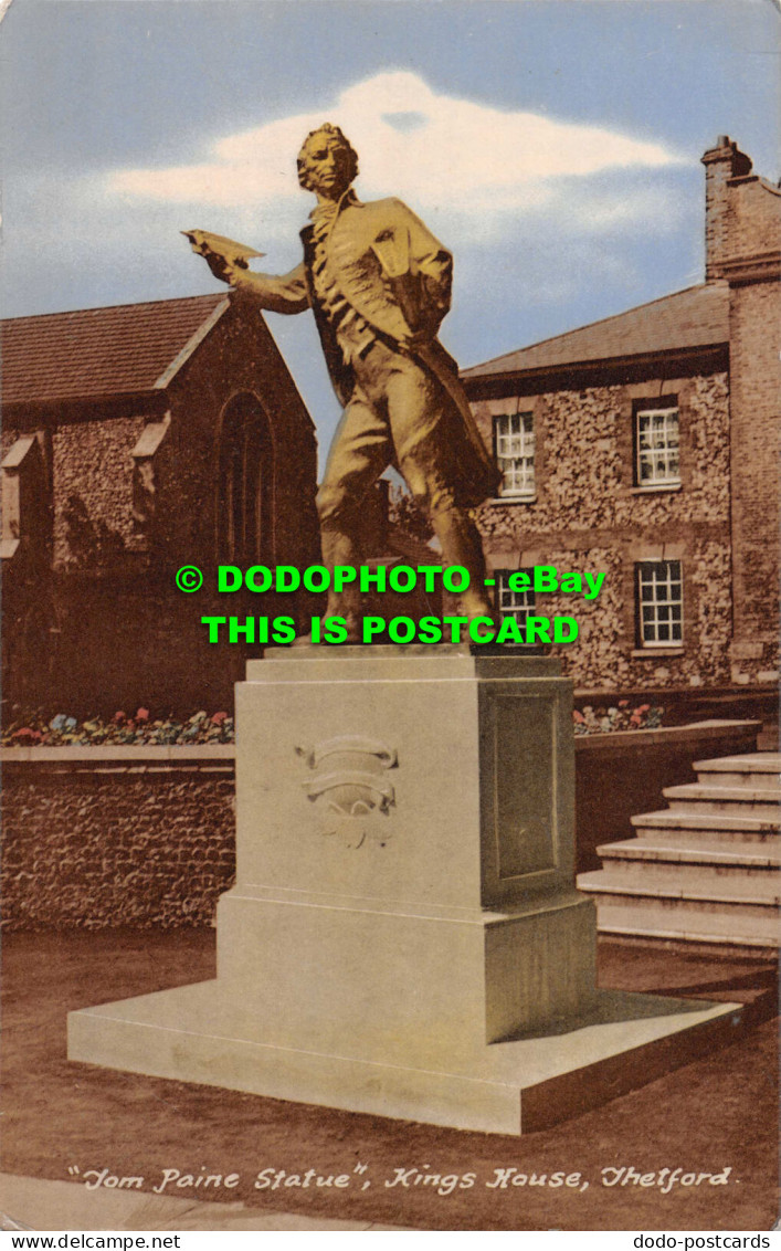 R546203 Thetford. Kings House. Tom Paine Statue. 1965 - Monde