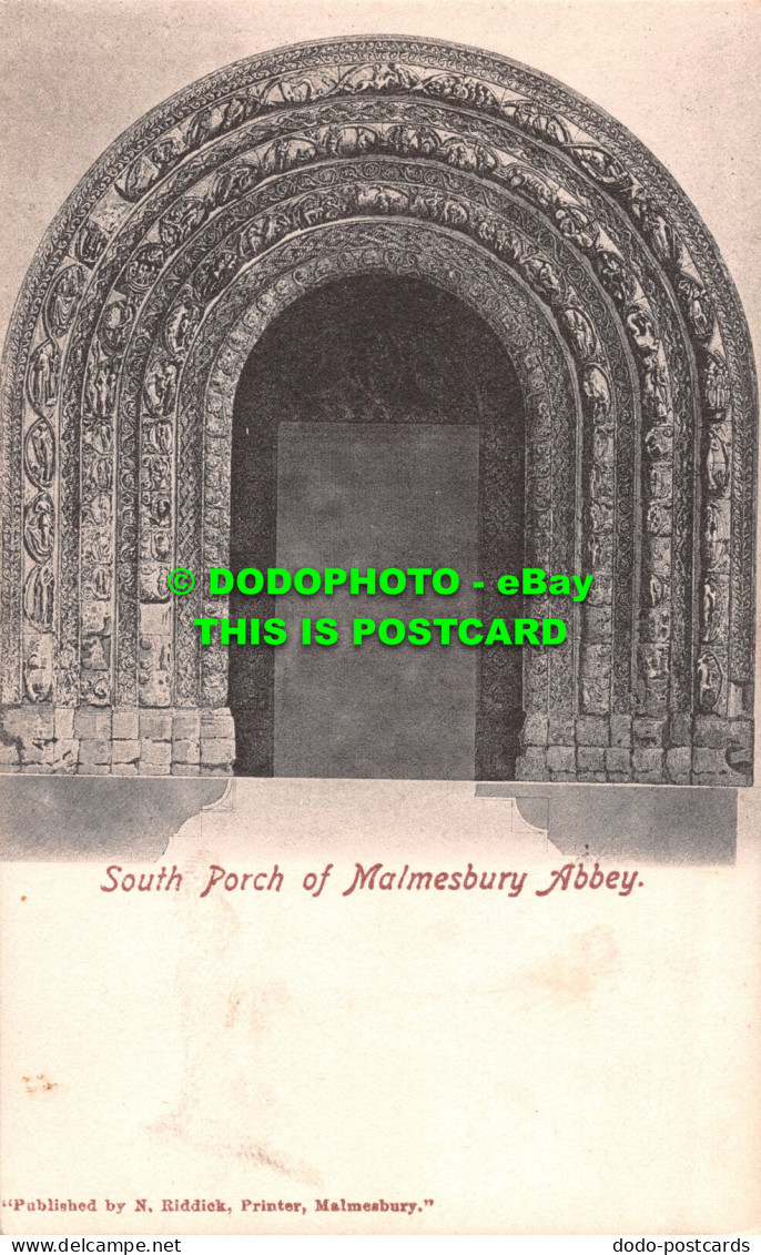 R546212 South Porch Of Malmesbury Abbey. N. Riddick - Monde