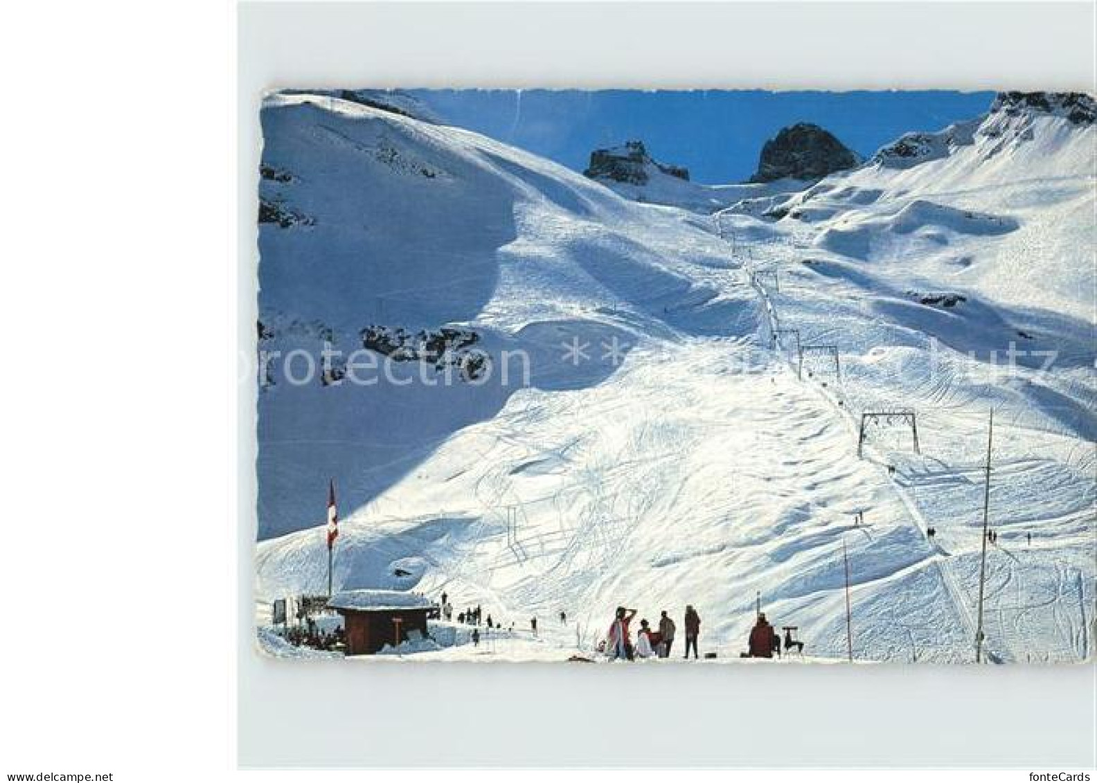 12412508 Engelberg OW Skilift Truebsee Jochpass Wintersportplatz Alpen Engelberg - Andere & Zonder Classificatie