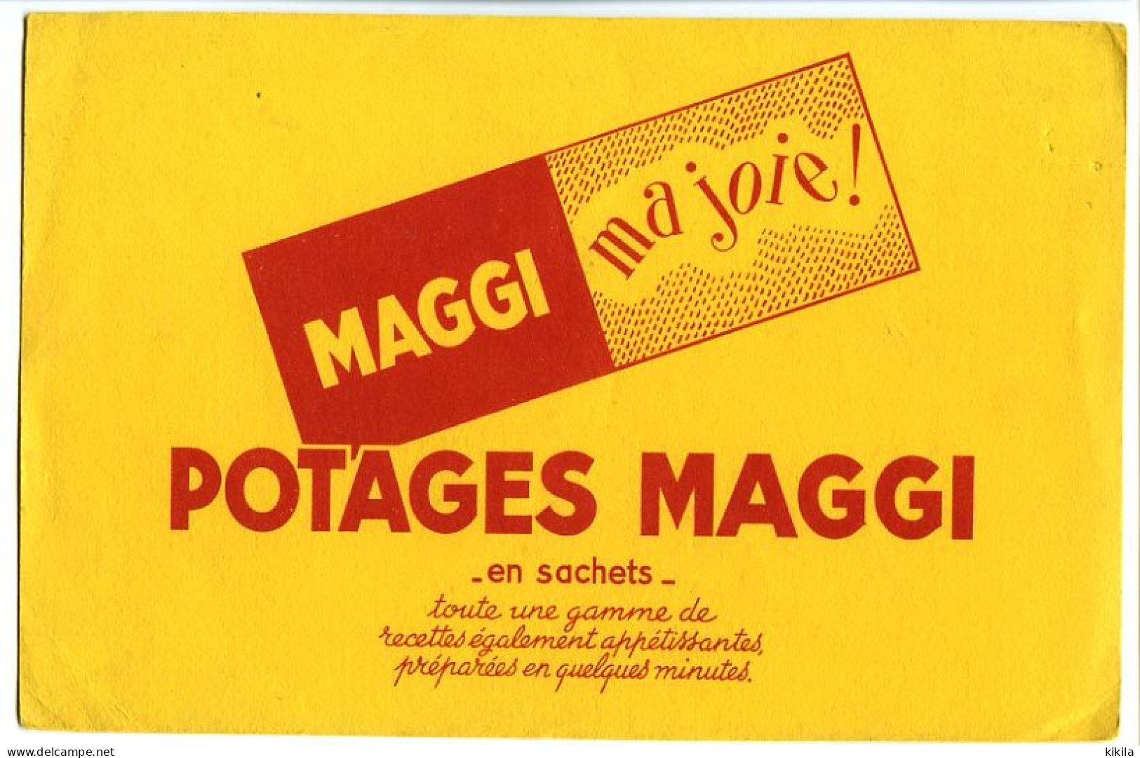 Buvard  20.9 X 13.8  Potage MAGGI (2) En Sachets - Minestre & Sughi