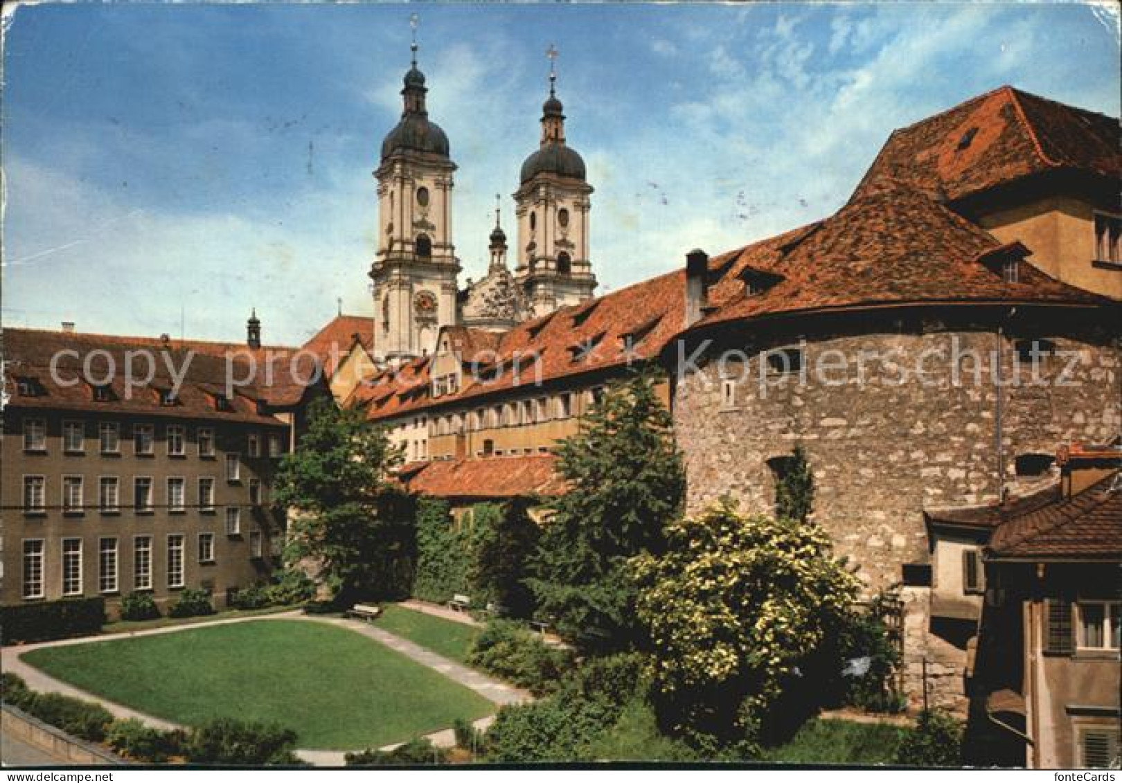 12409691 St Gallen SG Barock-Kathedrale Mit Rundturm St. Gallen - Autres & Non Classés