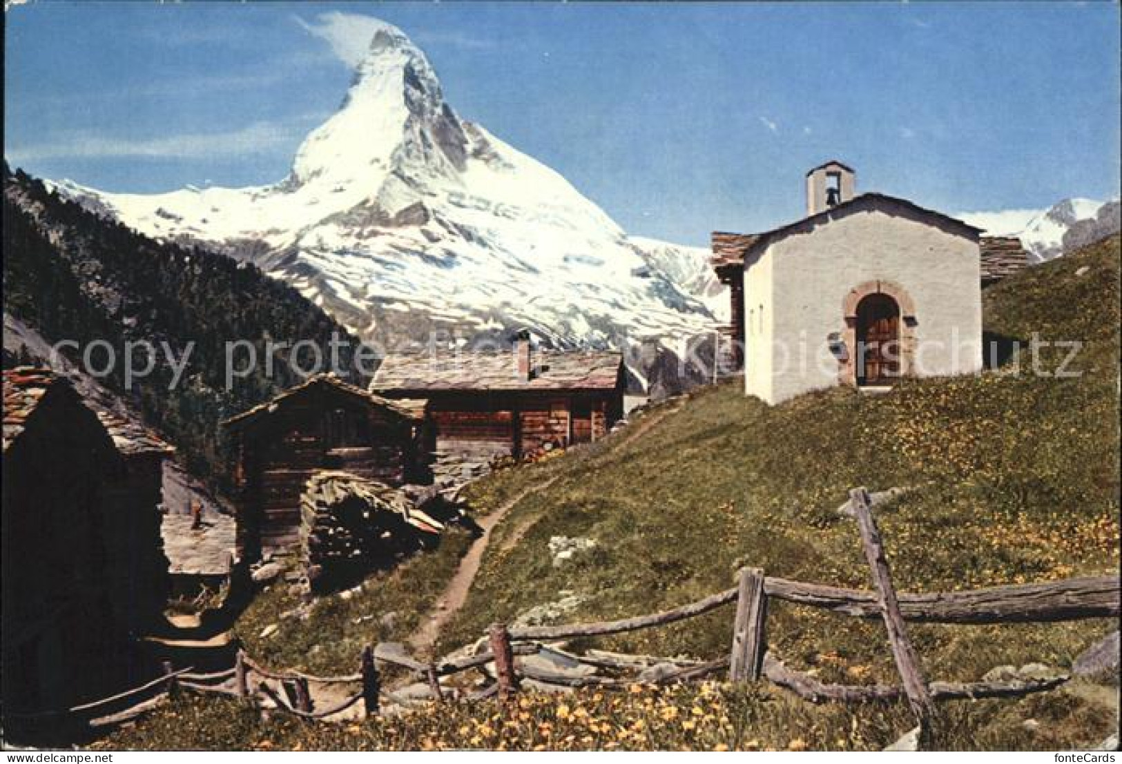 12407061 Zermatt VS Findeln Mit Matterhorn  - Other & Unclassified