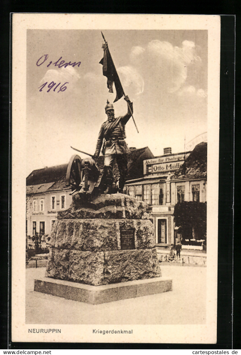 AK Neuruppin, Kriegerdenkmal  - Neuruppin