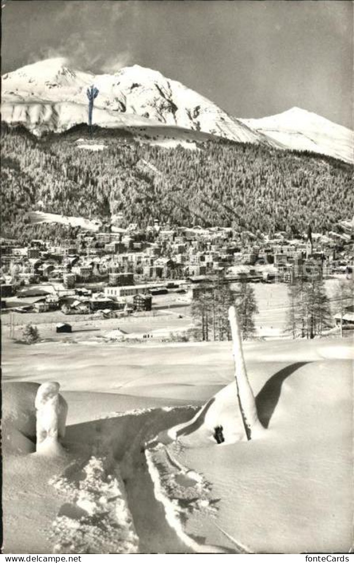 12404901 Davos Platz GR Panorama Wintersportplatz Mit Schatzalp Und Schiahorn Bu - Other & Unclassified