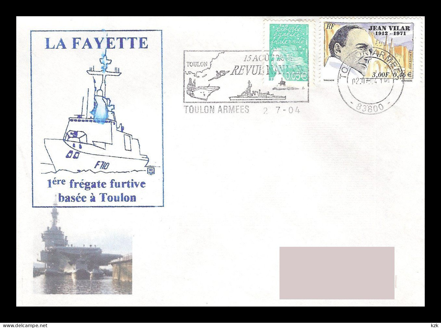 2 03	294	-	Frégate La Fayette - Correo Naval