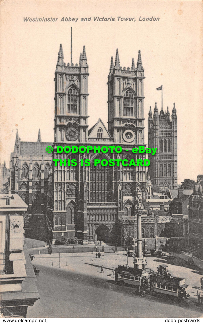 R546303 London. Westminster Abbey And Victoria Tower. 1926 - Sonstige & Ohne Zuordnung