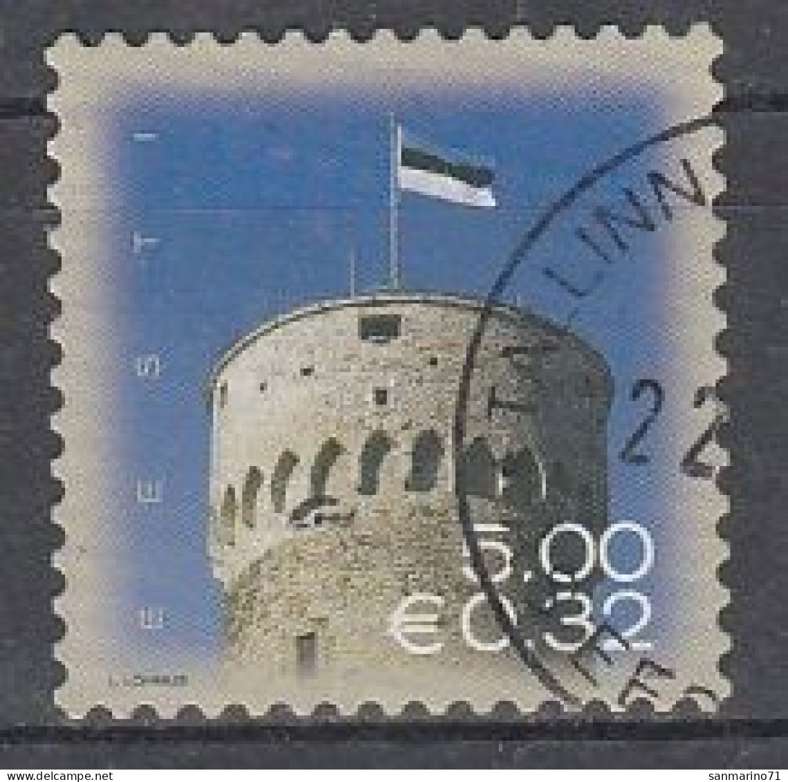 ESTONIA 573,used,falc Hinged - Castles