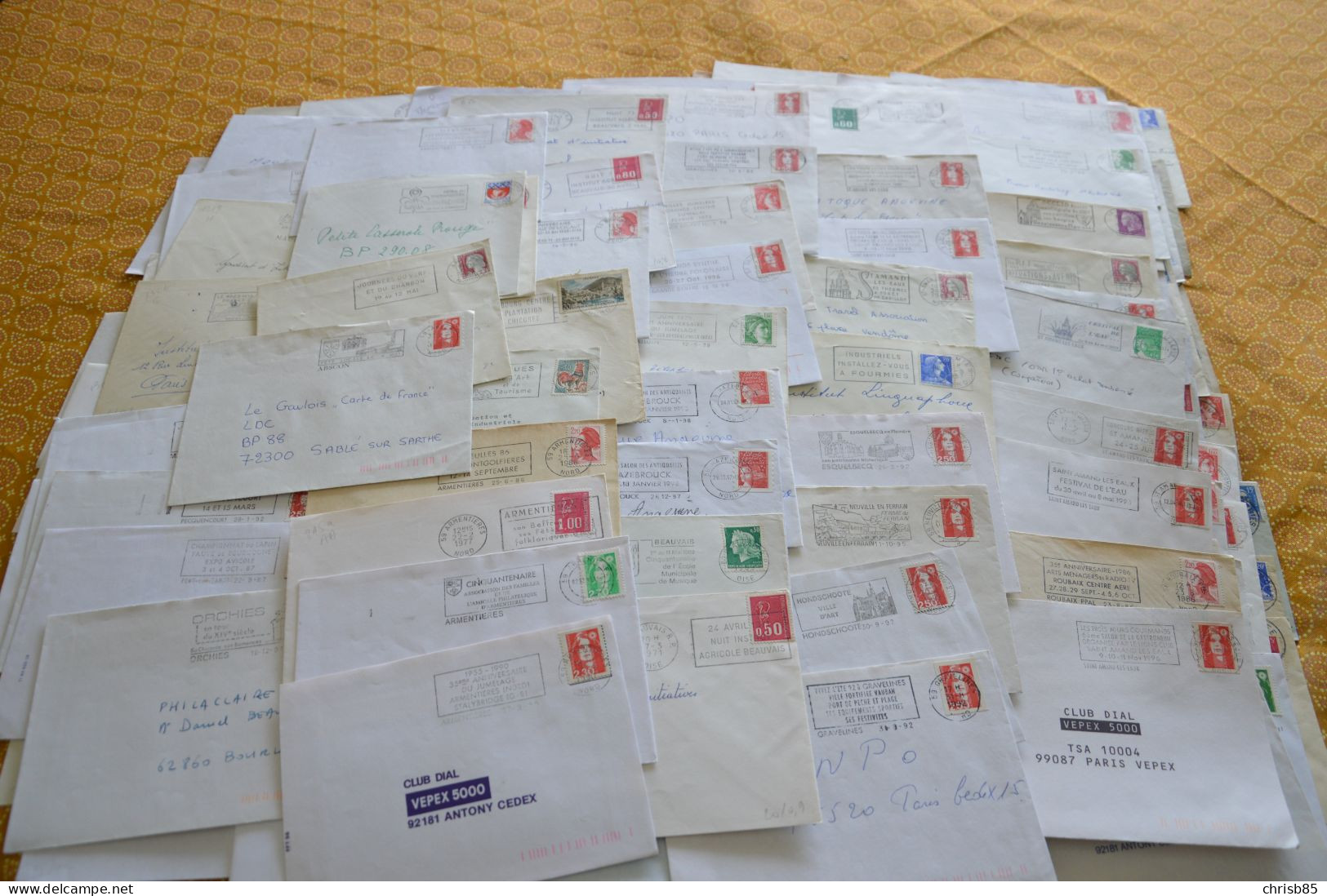 Lot Années 1950 1990 Oblitérations Département Du  NORD 59 Environ 2800 Enveloppes Entières - Handstempel