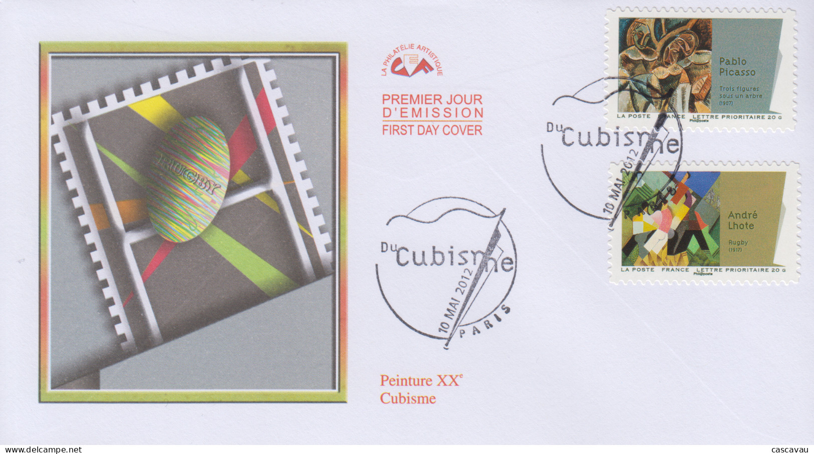 Enveloppe  FDC  1er  Jour   FRANCE    Le   CUBISME   2012 - 2010-2019