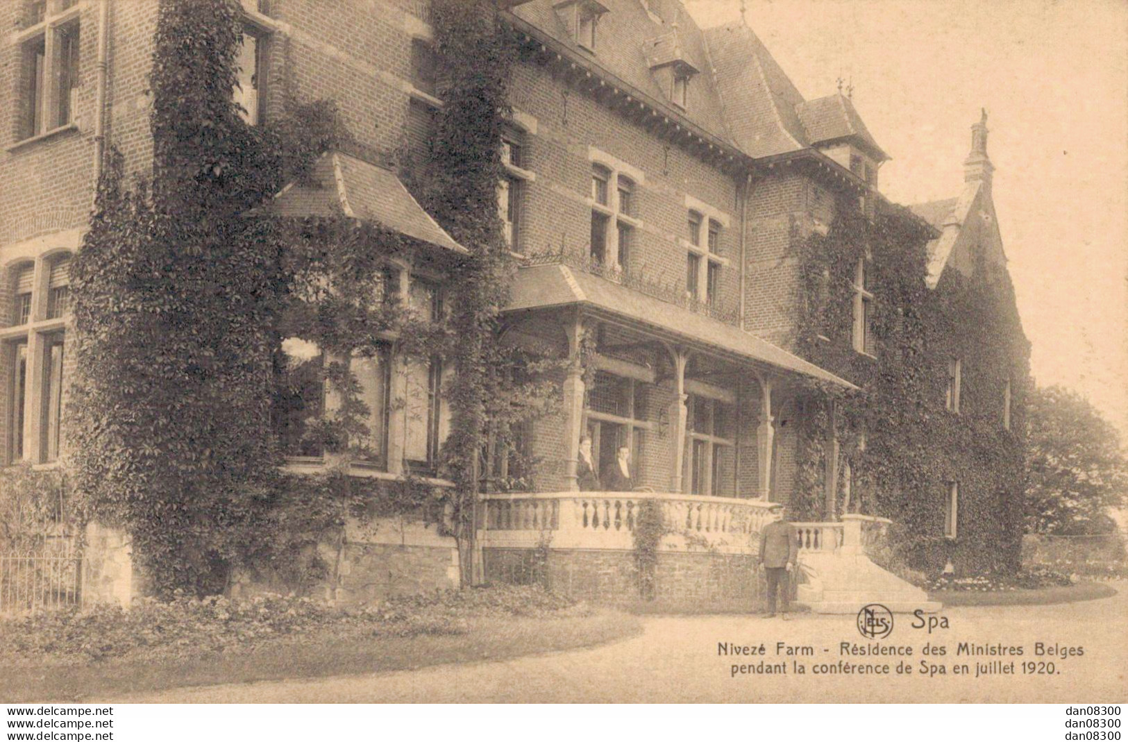 BELGIQUE SPA NIVEZE FARM RESIDENCE DES MINISTRES BELGES PENDANT LA CONFERENCE DE SPA EN JUILLET 1920 - Spa