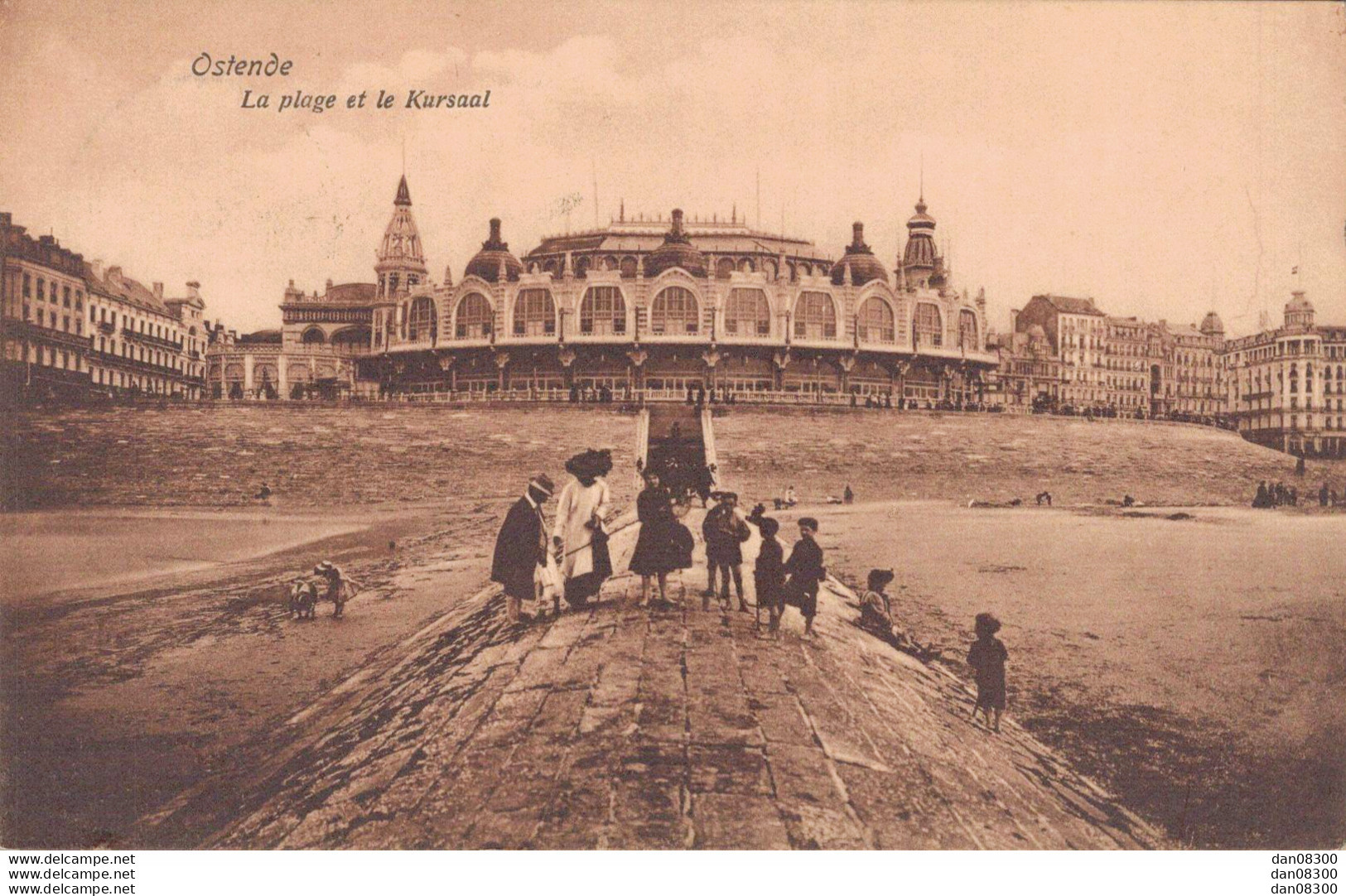 BELGIQUE OSTENDE LA PLAGE ET LE KURSAAL - Oostende