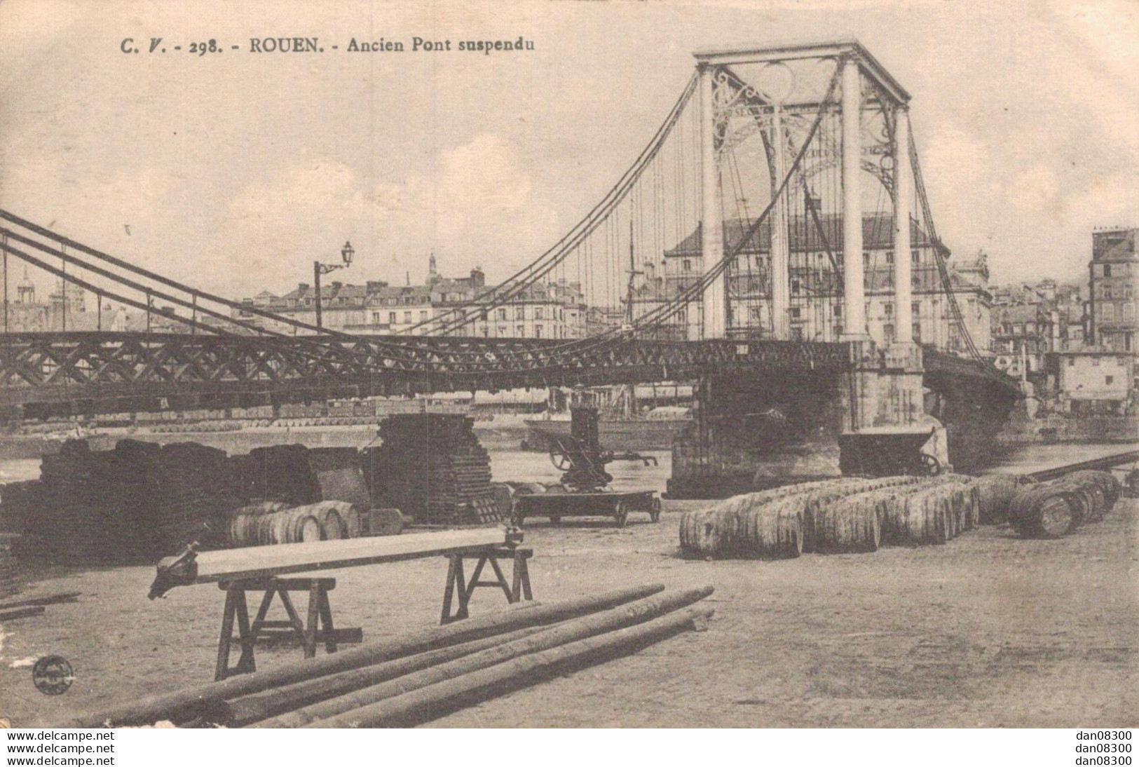 76 ROUEN ANCIEN PONT SUSPENDU - Rouen