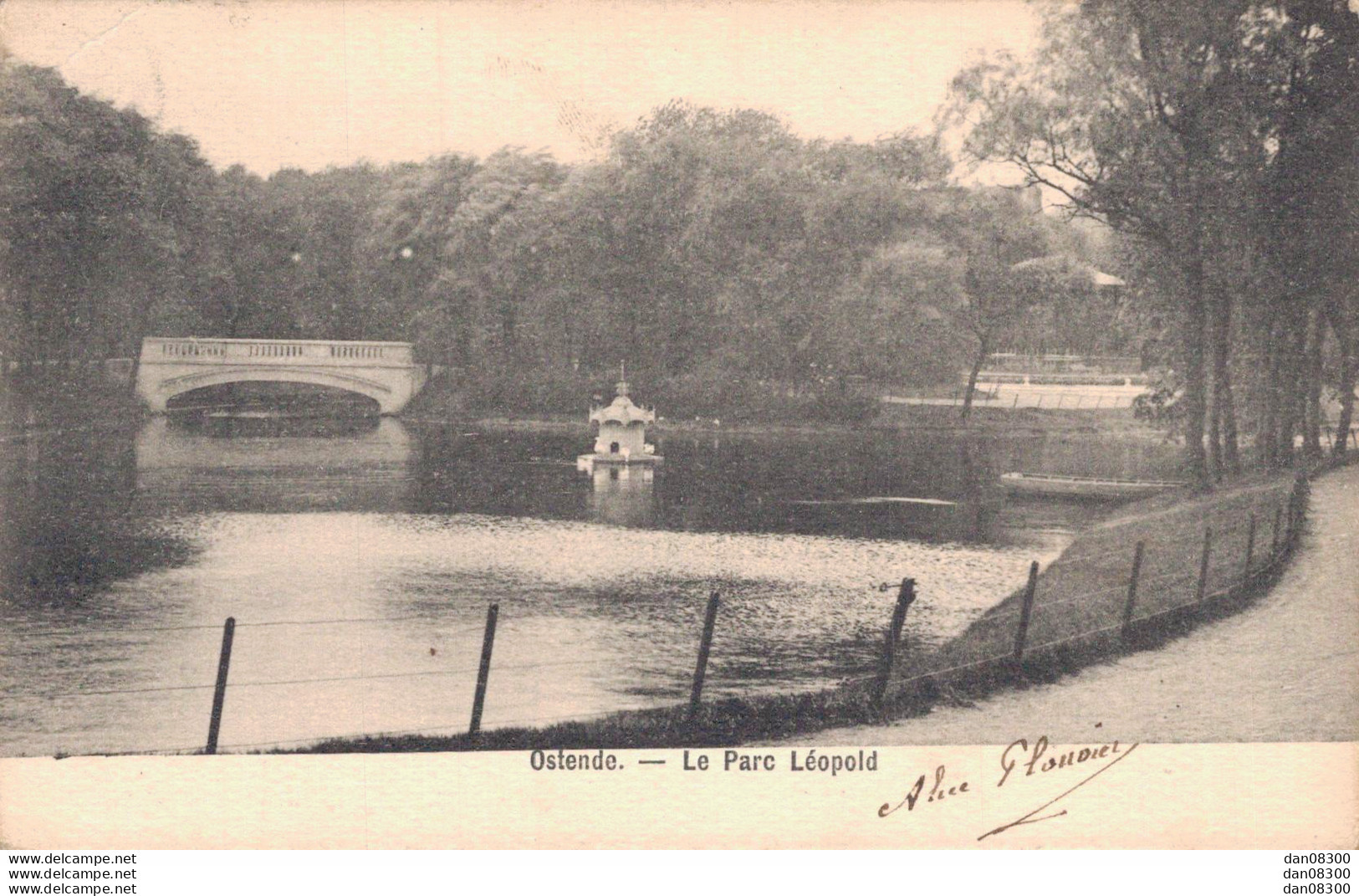 BELGIQUE OSTENDE LE PARC LEOPOLD - Oostende