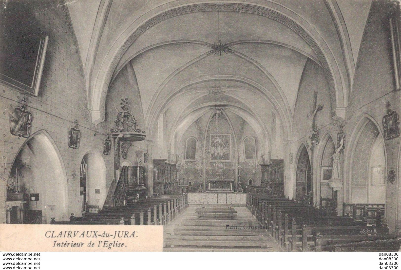 39 CLAIRVAUX DU JURA INTERIEUR DE L'EGLISE - Other & Unclassified