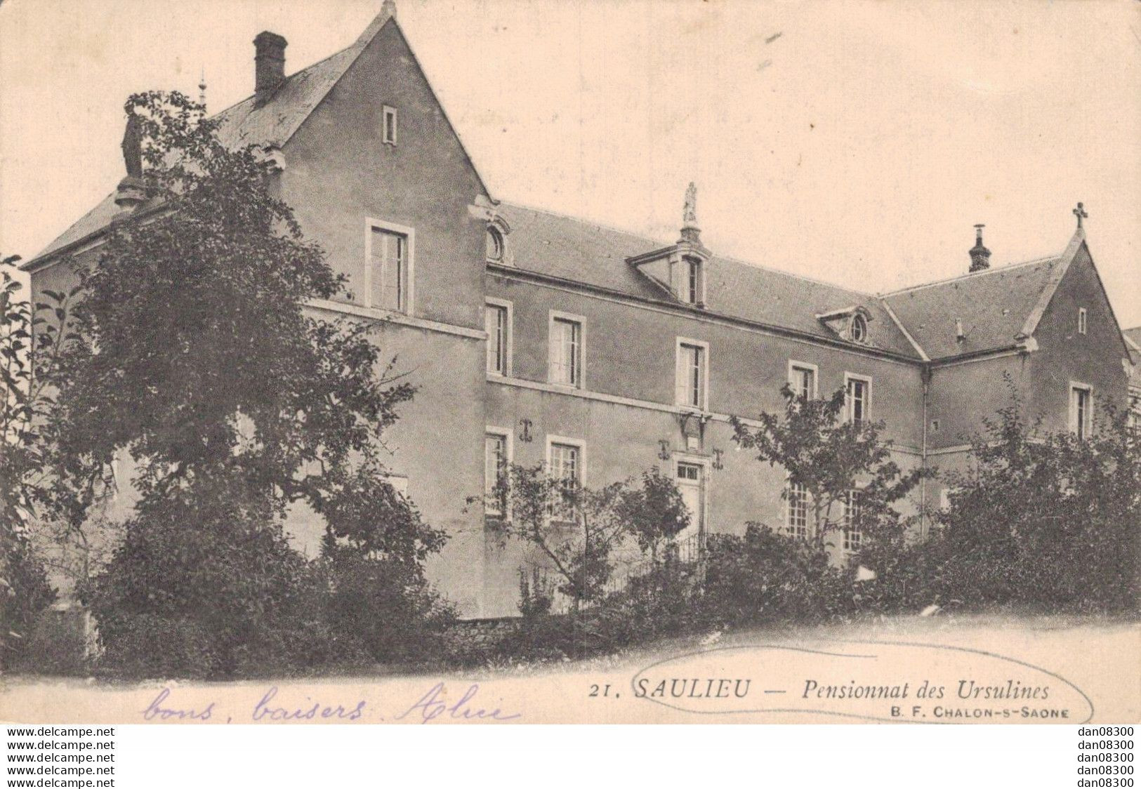 21 SAULIEU PENSIONNAT DES URSULINES - Saulieu