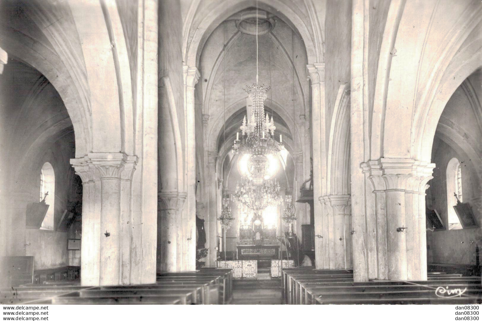 21 MIREBEAU SUR BEZE INTERIEUR DE L'EGLISE CPSM - Mirebeau