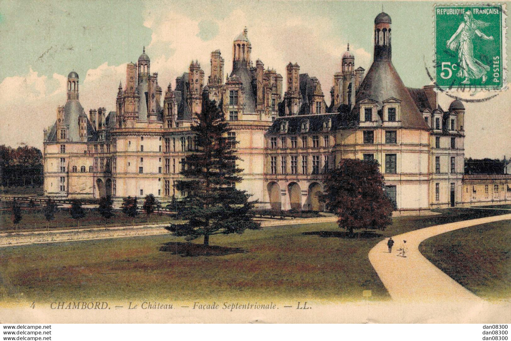 41 CHAMBORD LE CHATEAU FACADE SEPTENTRIONALE - Chambord