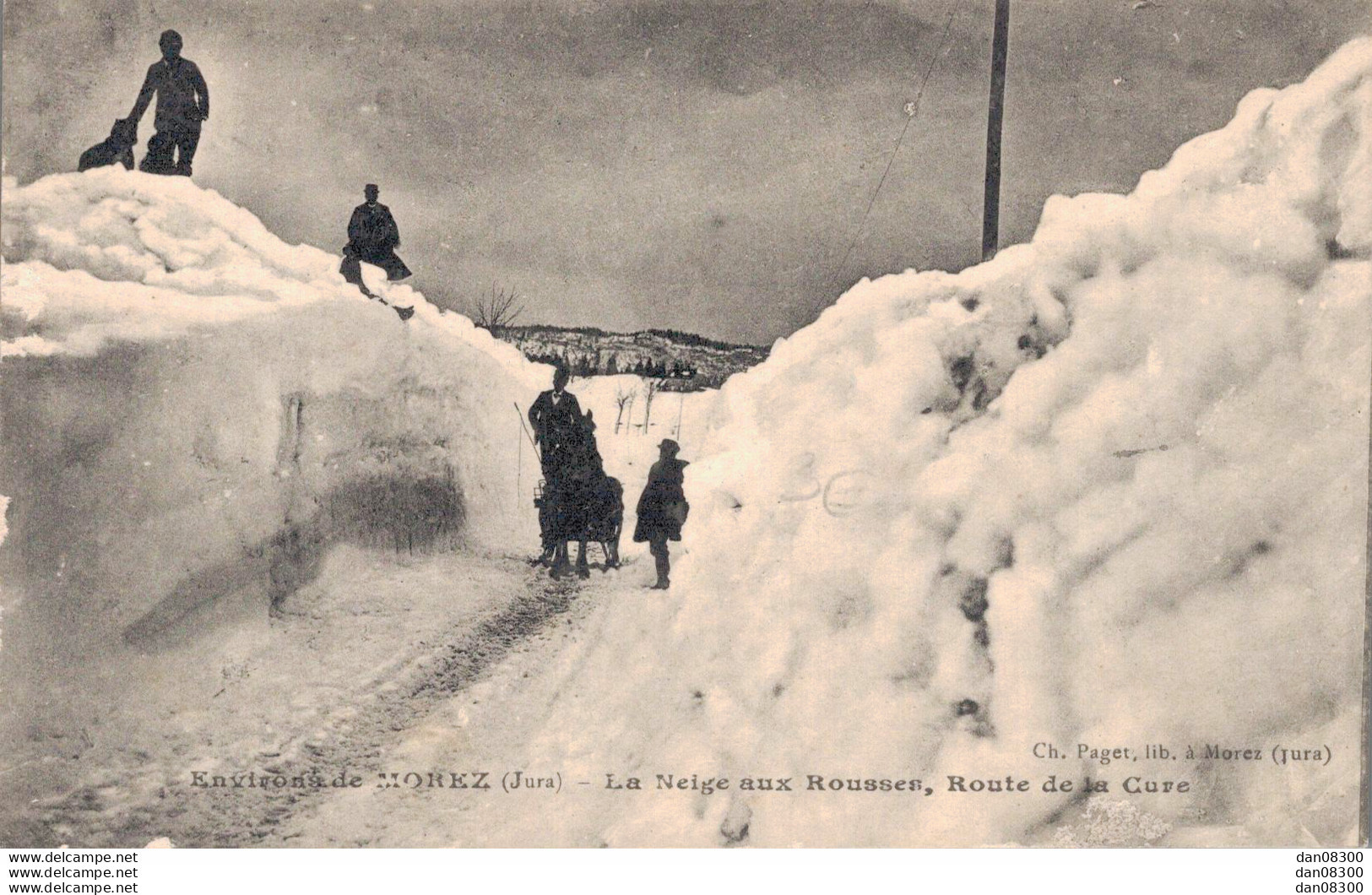 39 ENVIRONS DE MOREZ LA NEIGE AUX ROUSSES ROUTE DE LA CURE - Morez