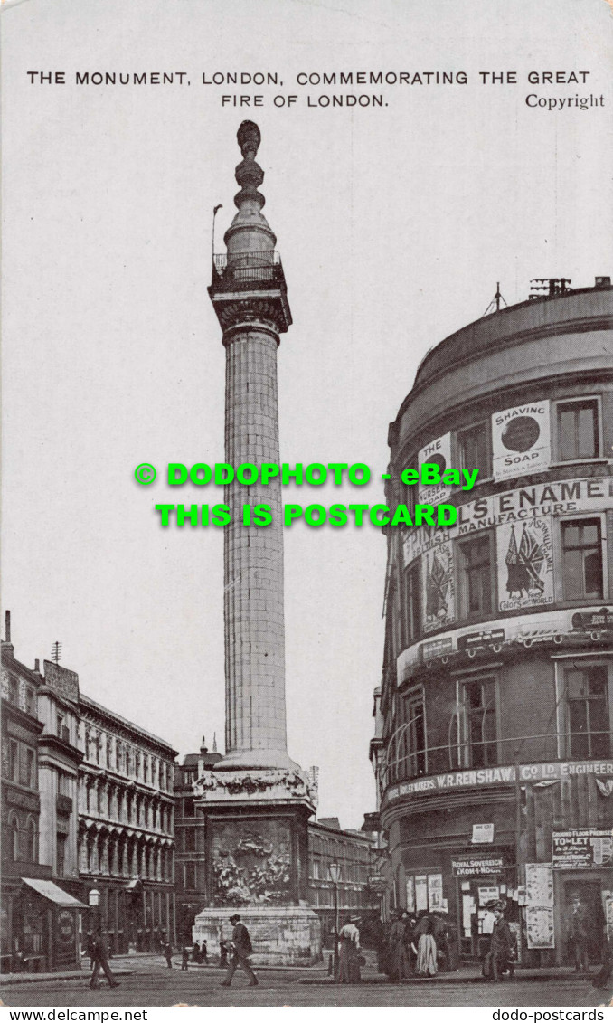 R546379 London. The Monument. Commemorating The Great Fire Of London - Autres & Non Classés