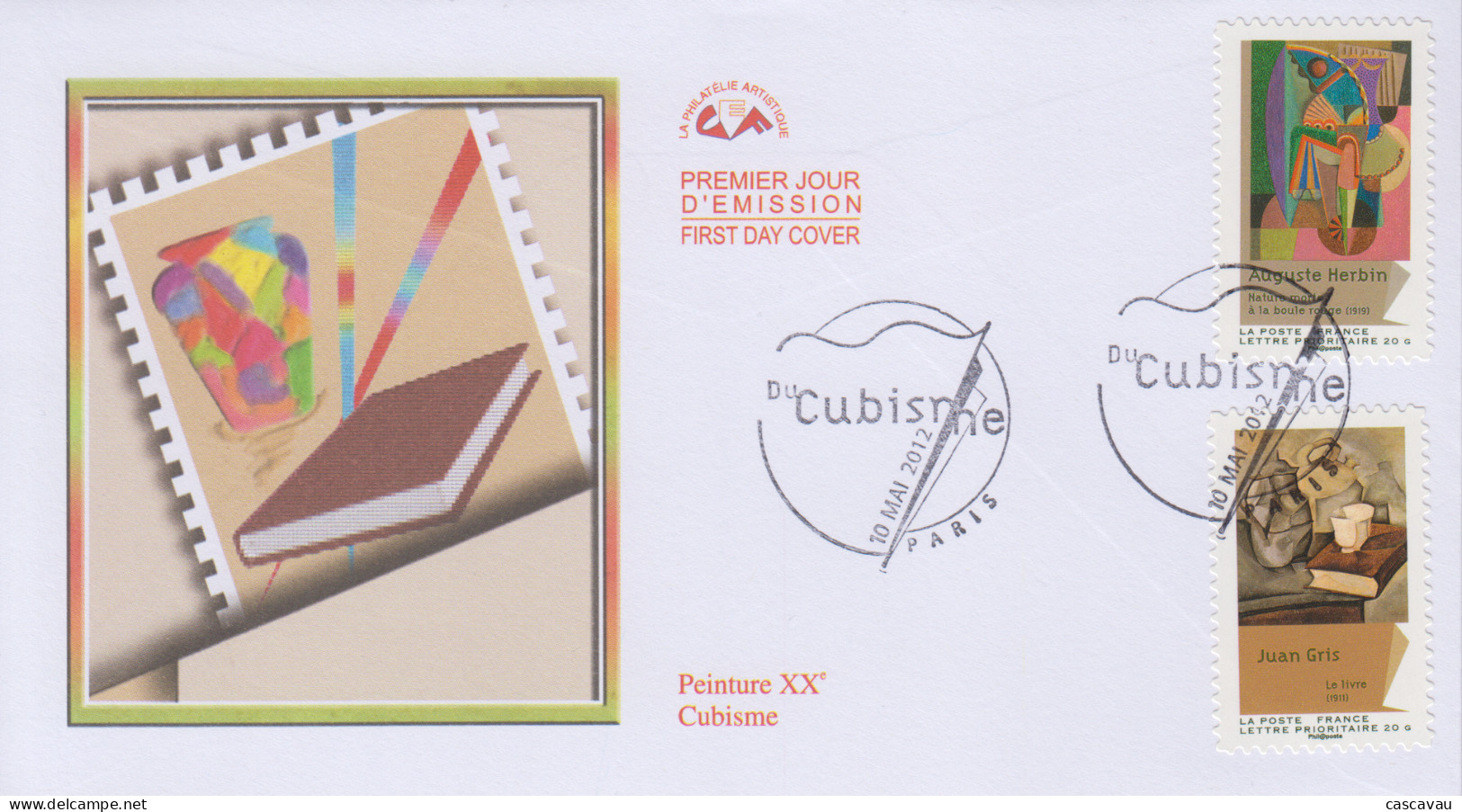 Enveloppe  FDC  1er  Jour   FRANCE    Le   CUBISME   2012 - 2010-2019