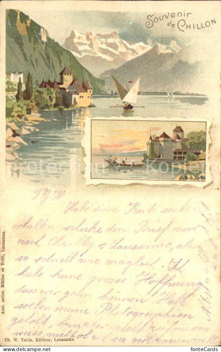 12397333 Chillon Chateau Lac Leman Dents Du Midi Schloss Genfersee Montreux - Other & Unclassified