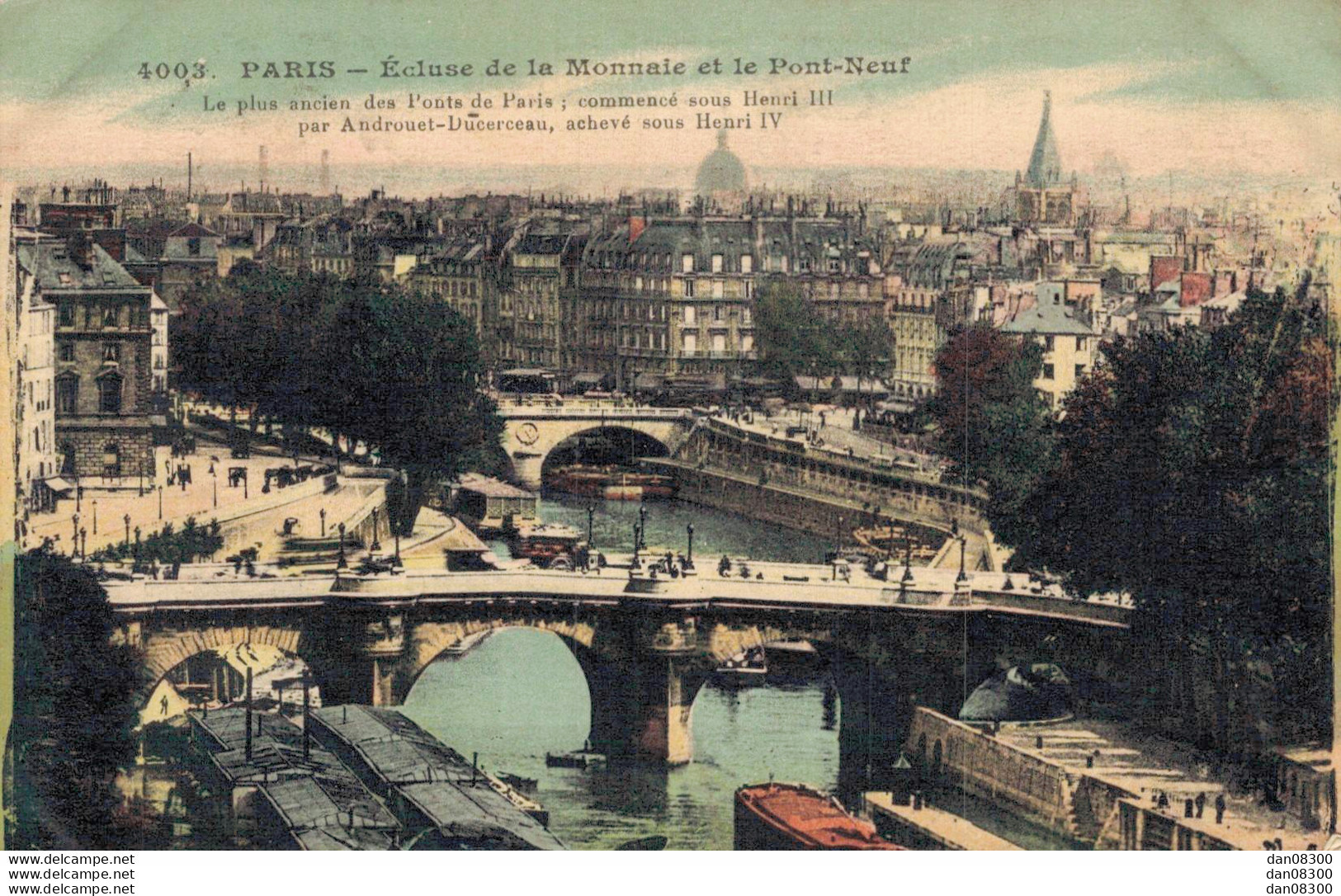75 PARIS ECLUSE DE LA MONNAIE ET LE PONT NEUF - Bridges