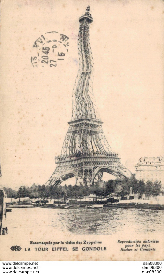 75 PARIS LA TOUR EIFFEL SE GONDOLE - Tour Eiffel