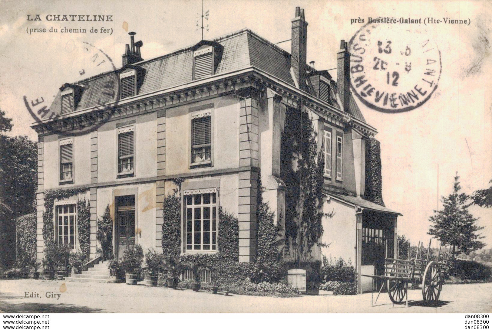 87 LA CHATELINE PRES BUSSIERE GALANT PRISE DU CHEMIN DE FER - Autres & Non Classés