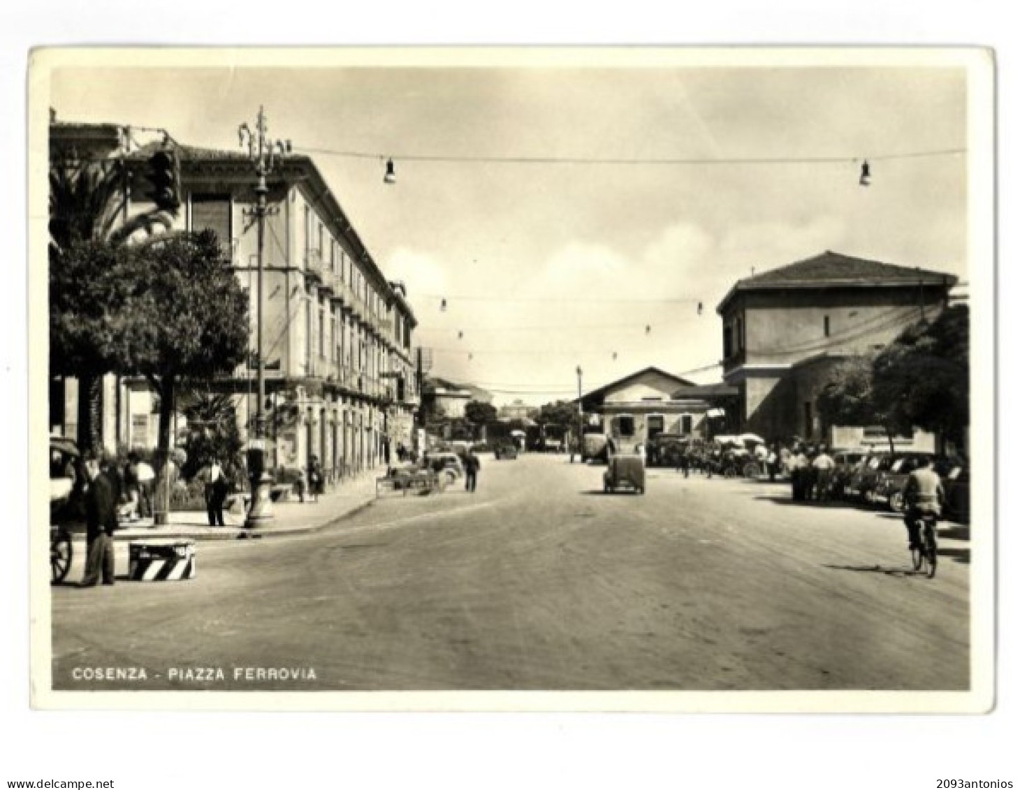 X1710)COSENZA STAZIONE   CARTOLINA VIAGGIATA - Cosenza