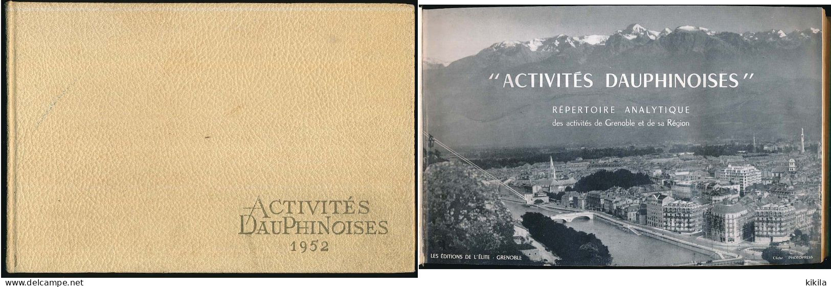 Livre "ACTIVITES DAUPHINOISES 1952" Répertoire Analytique Des Activités De Grenoble Et De Sa Région ( Isère ) - Other & Unclassified