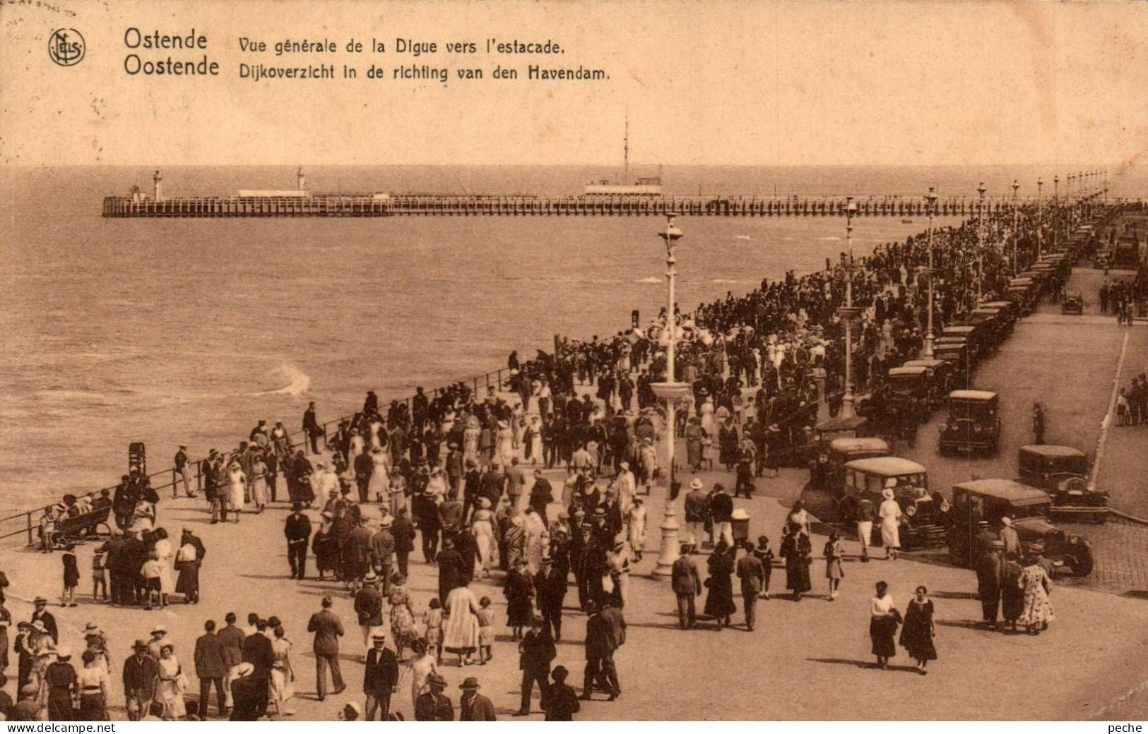 N°1251 W -cpa Ostende -vue Générale De La Digue- - Oostende