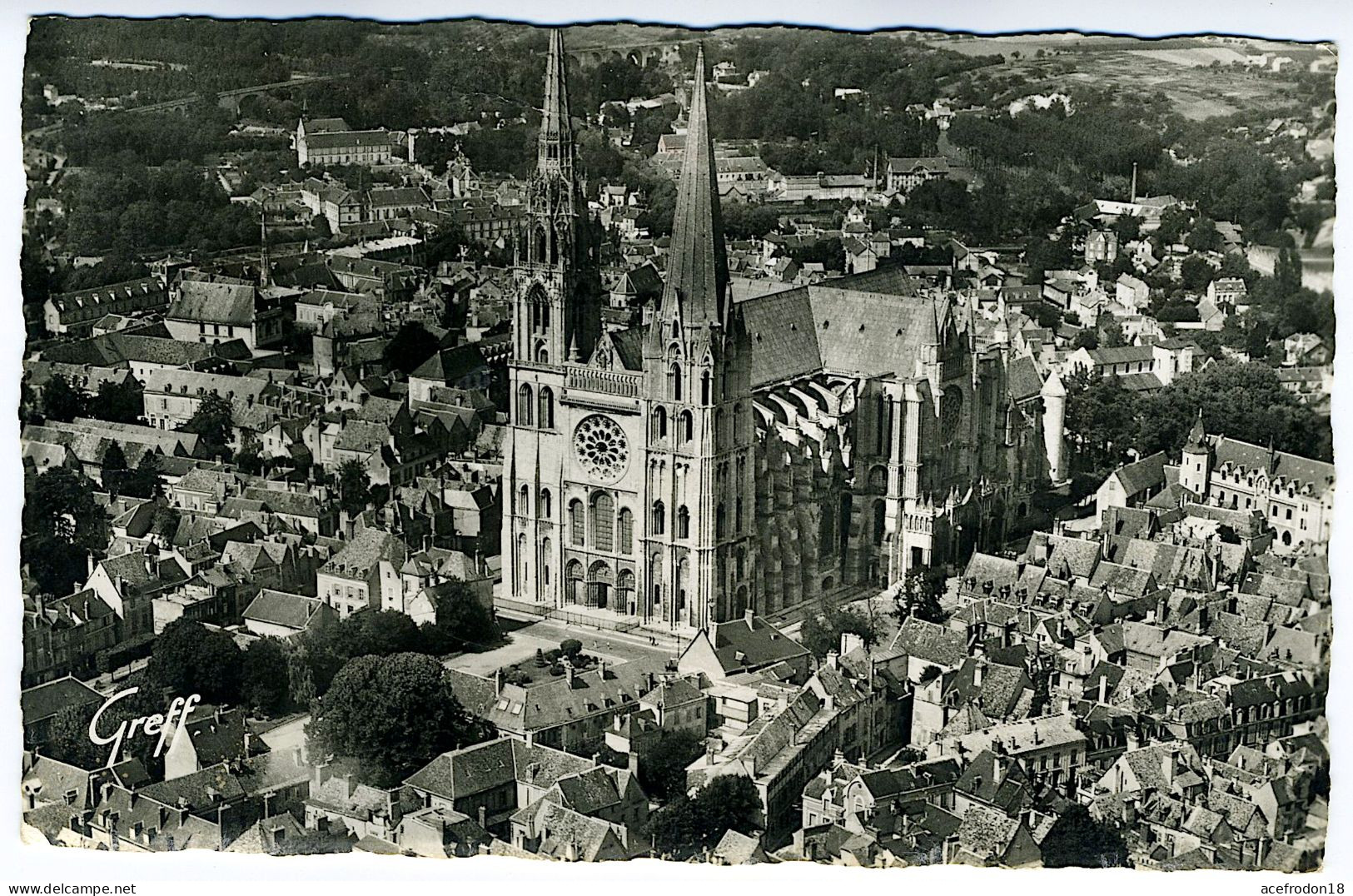 Chartres - La Cathédrale Vue D'avion - Chartres