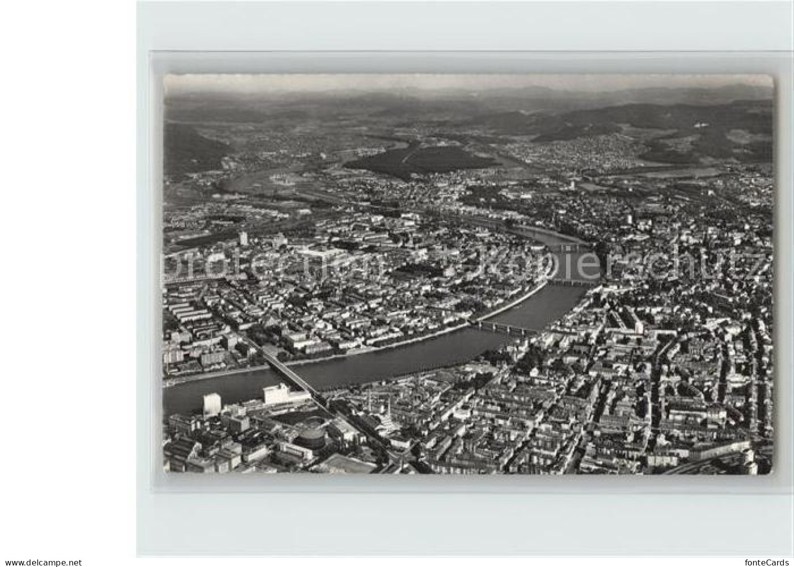 12391562 Basel BS Fliegeraufnahme Rheinpartie Basel BS - Altri & Non Classificati
