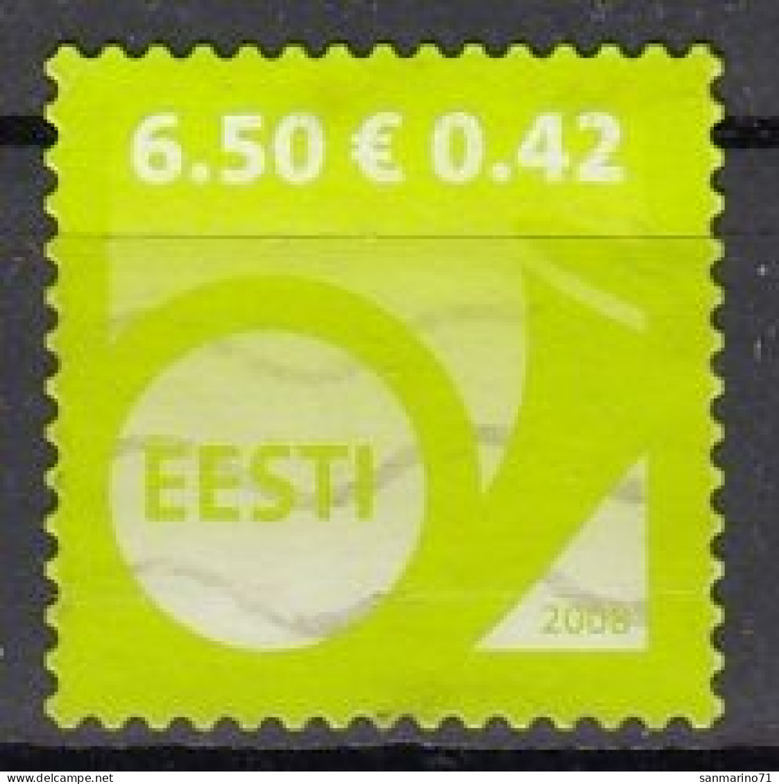 ESTONIA 606,used,falc Hinged - Ohne Zuordnung