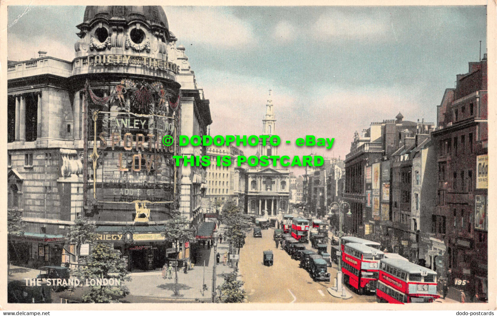 R546521 London. The Strand. Postcard - Andere & Zonder Classificatie