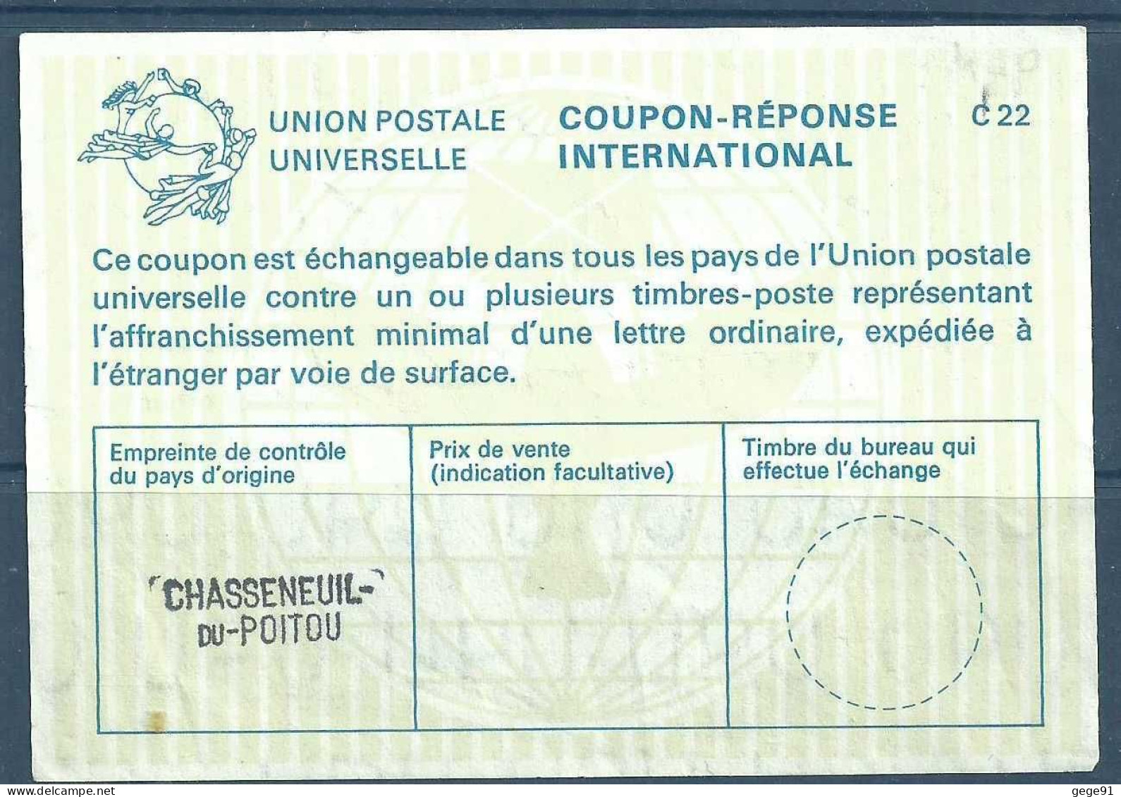 Coupon-réponse International - Chasseneuil Du Poitou - Cupón-respuesta