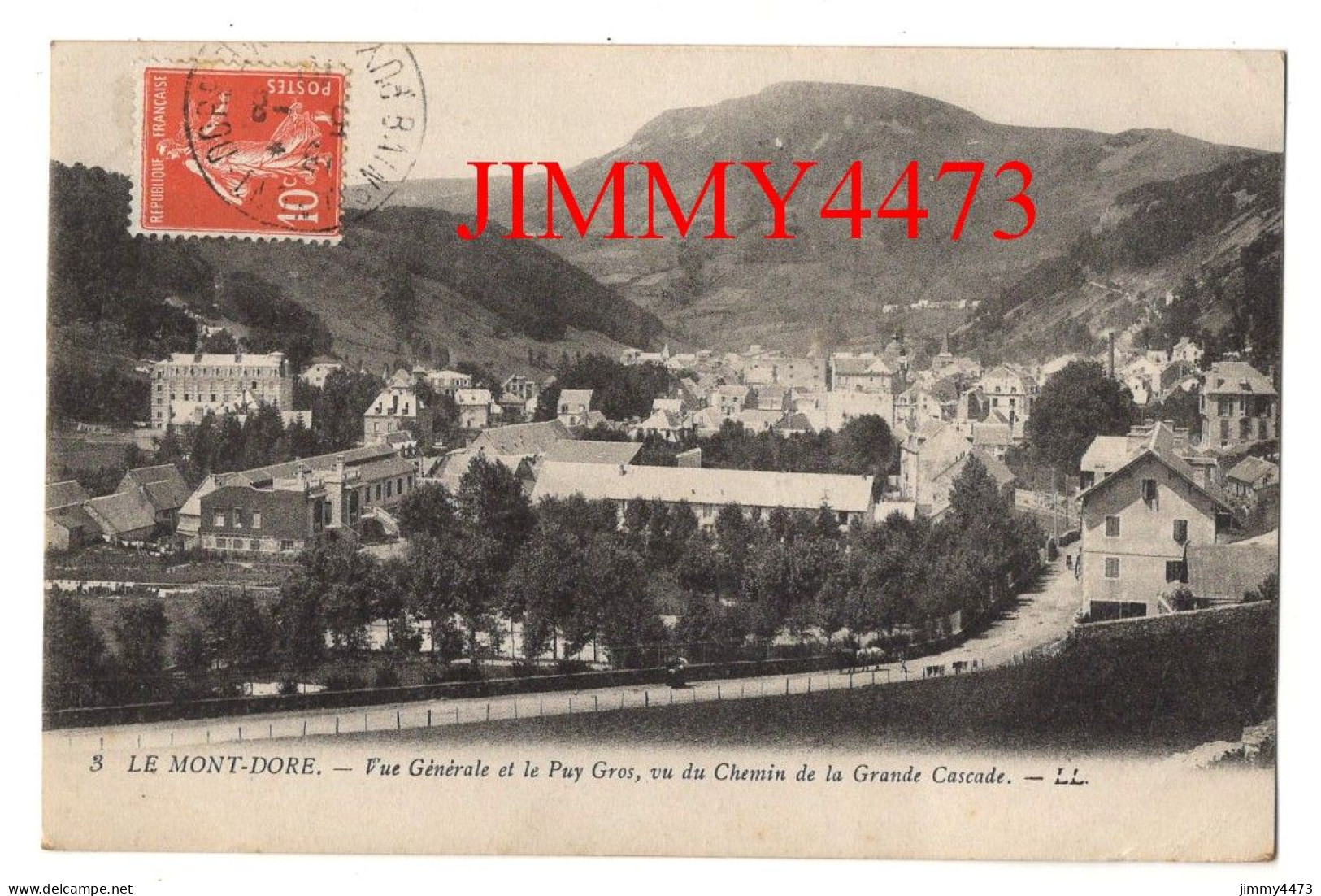 CPA - LE MONT-DORE En 1919 - Vue Générale Et Le Puy Gros, Vu Du Chemin De La Grande Cascade - N° 3 - Edit Lévy Fils - Le Mont Dore