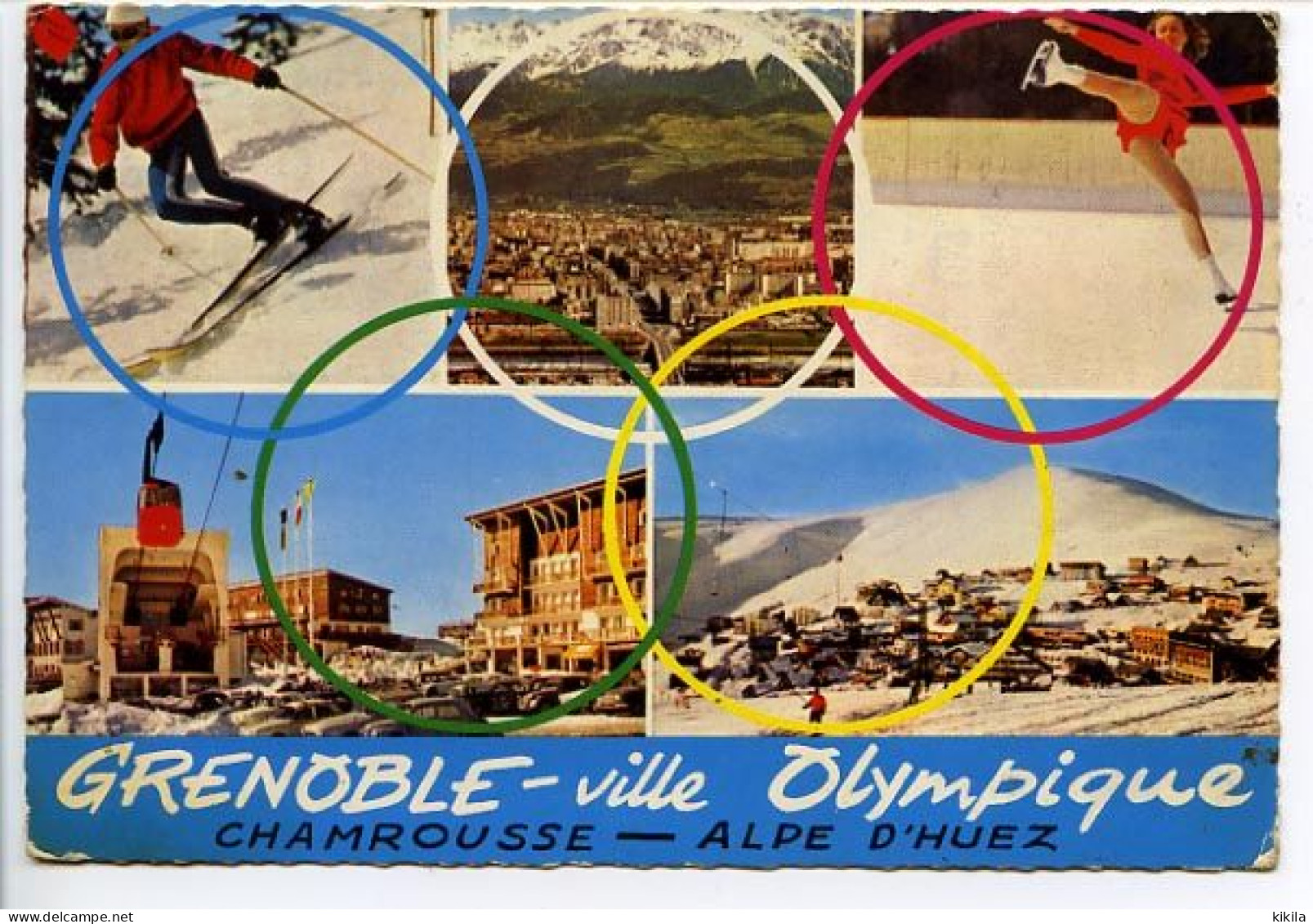 CPSM Dentelée 10,5 X 15  Xèmes Jeux Olympiques D'Hiver De GRENOBLE 1968  Olympic Games Grenoble Vue Générale Et La * - Grenoble