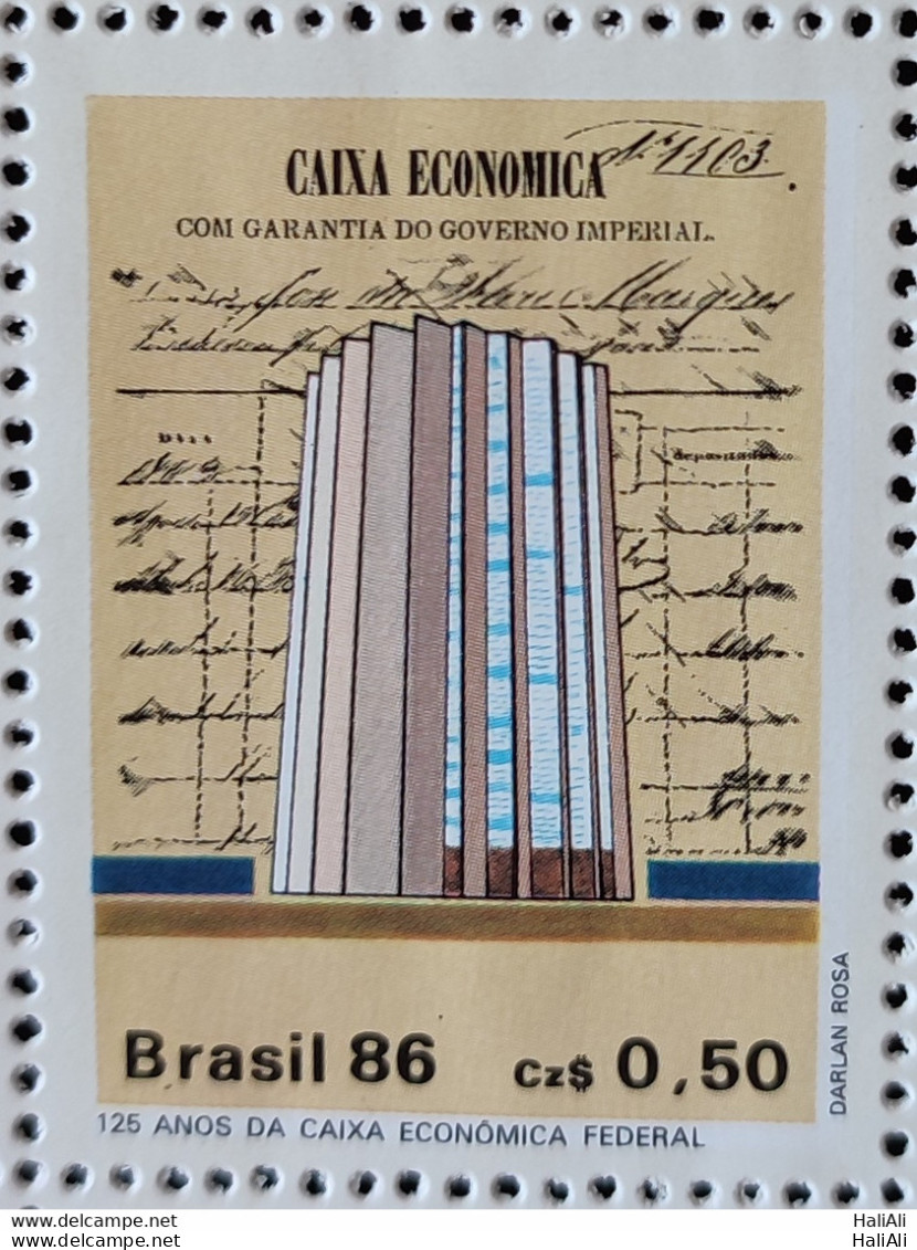 C 1529 Brazil Stamp Bank Caixa Economica Federal Economy 1986 1.jpg - Nuovi