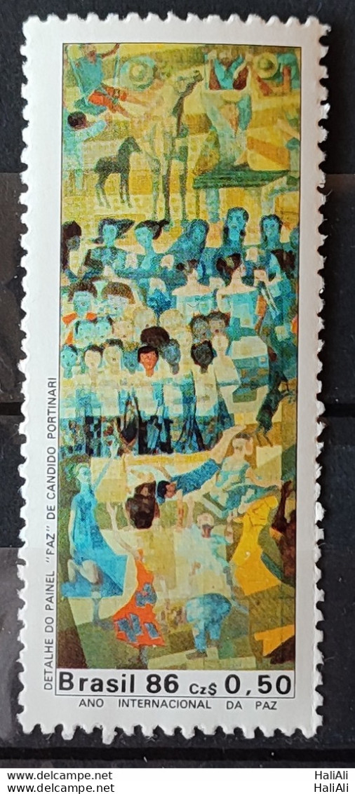 C 1522 Brazil Stamp International Year Of Peace Art 1986.jpg - Nuevos